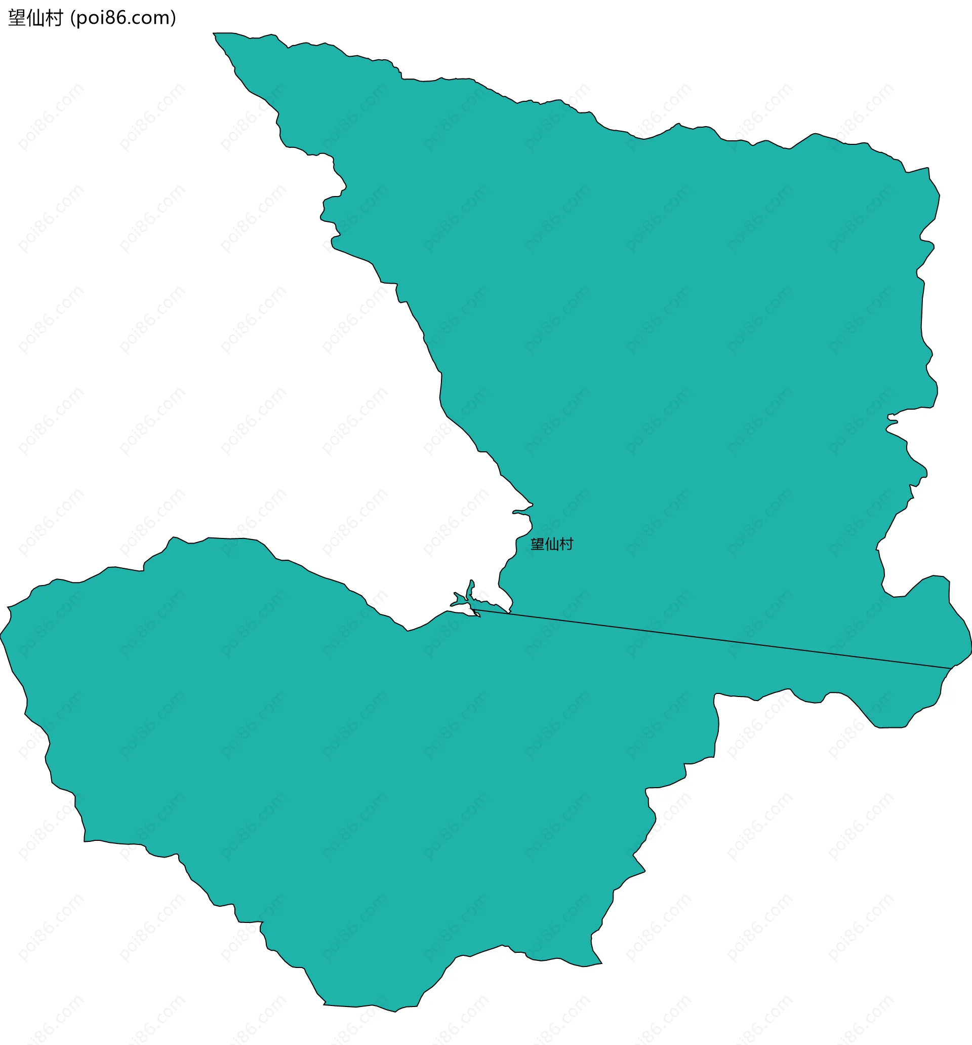 望仙村边界地图