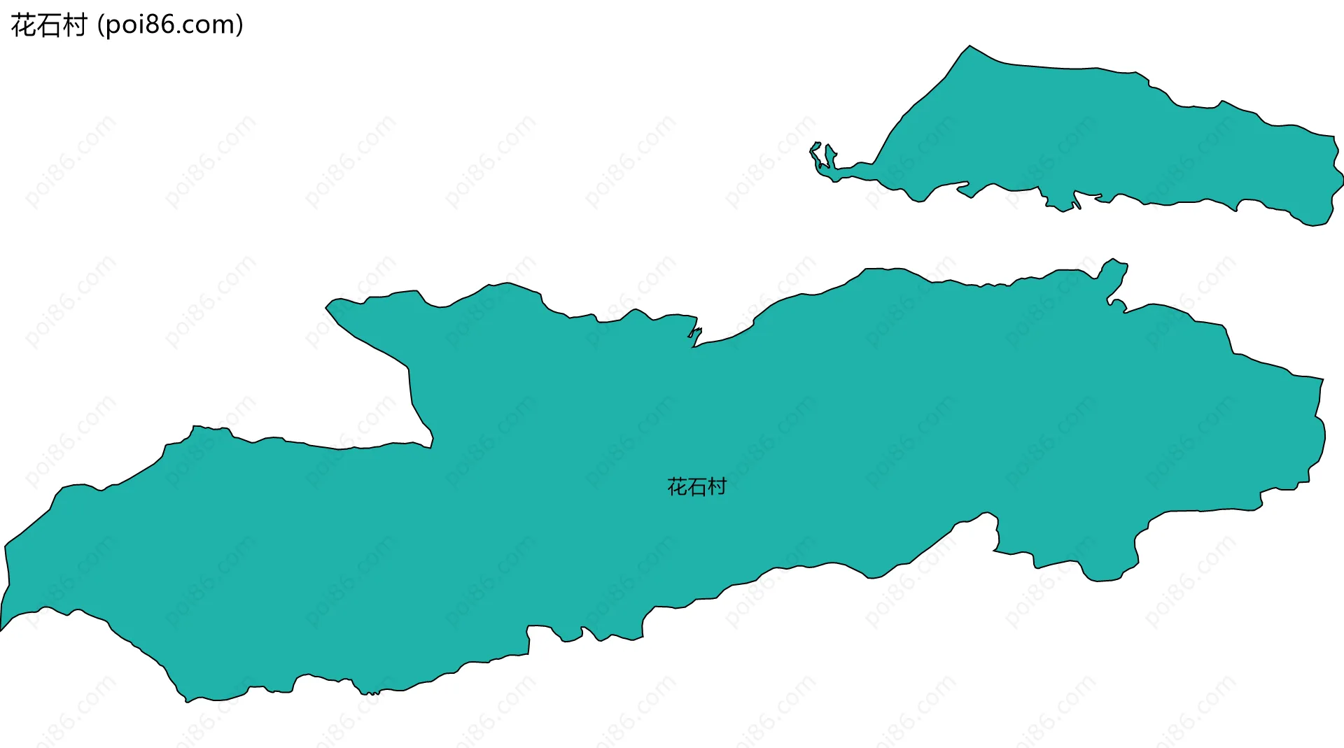 花石村边界地图