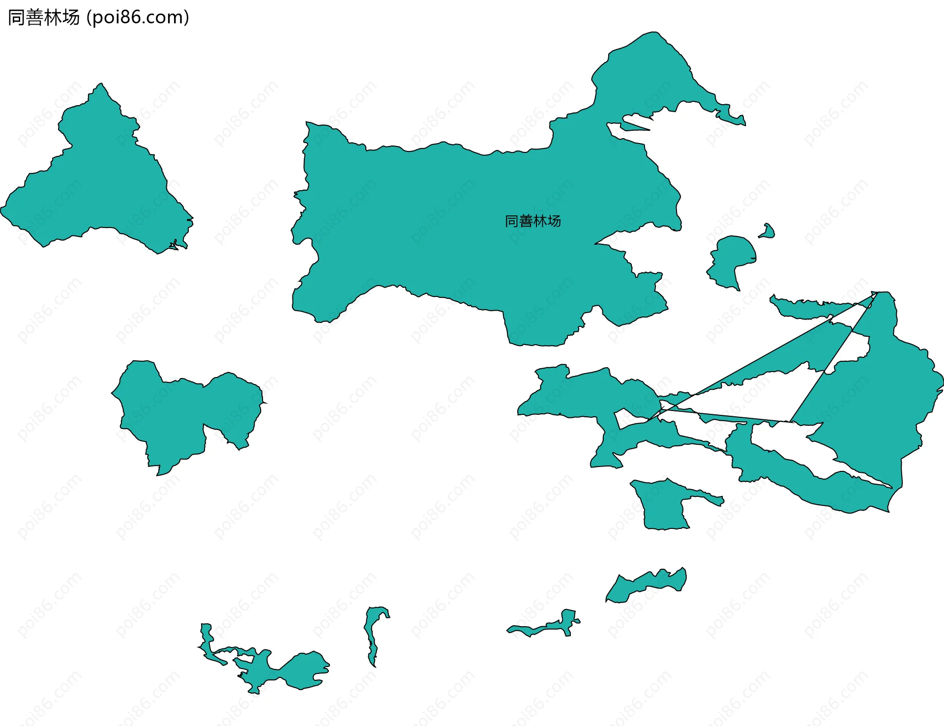 同善林场边界地图