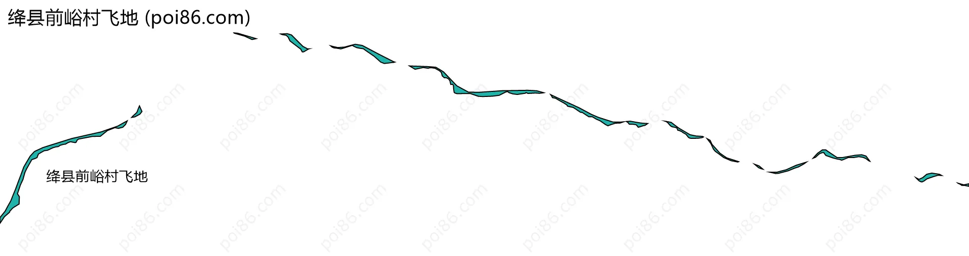绛县前峪村飞地边界地图