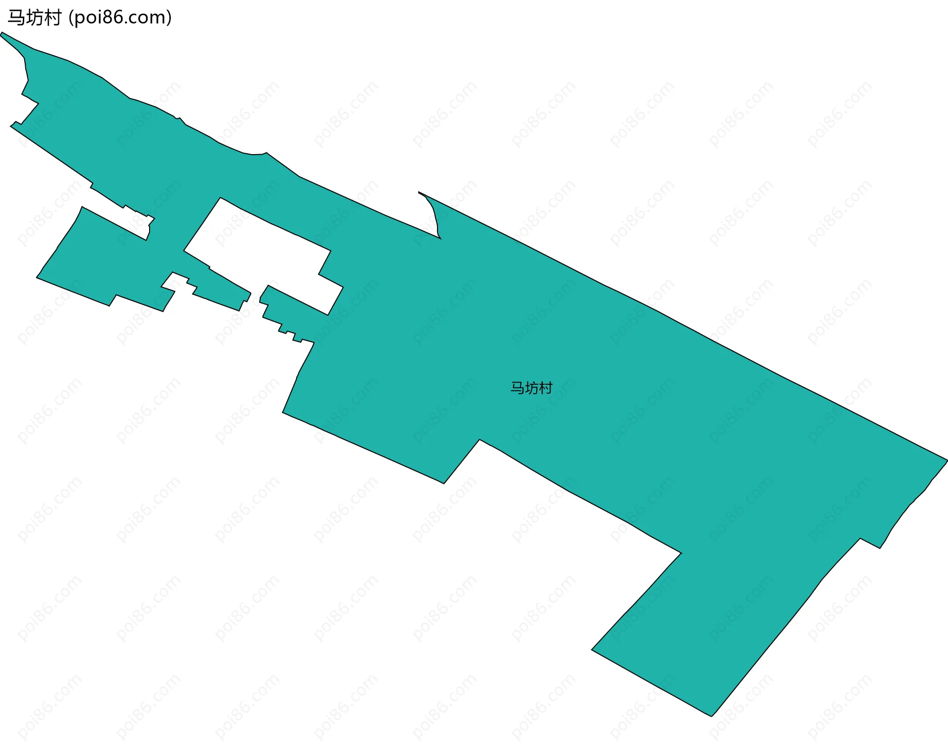 马坊村边界地图