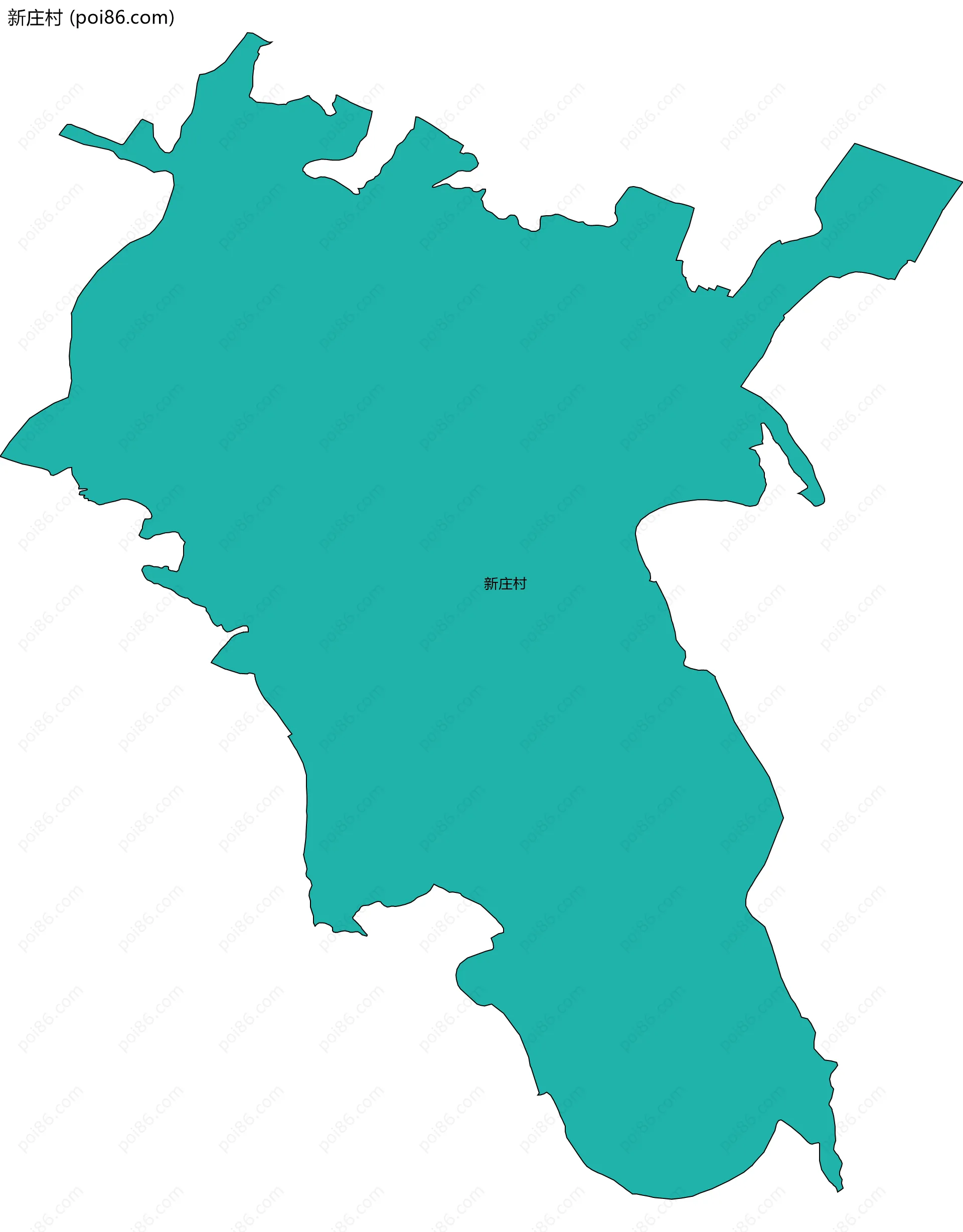 新庄村边界地图