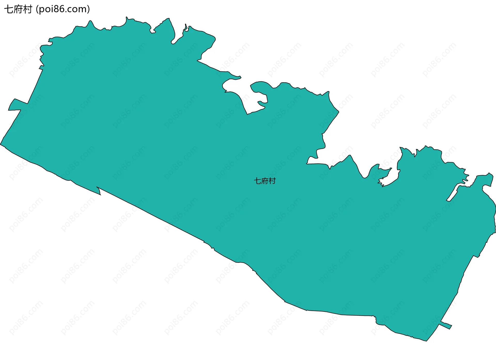 七府村边界地图