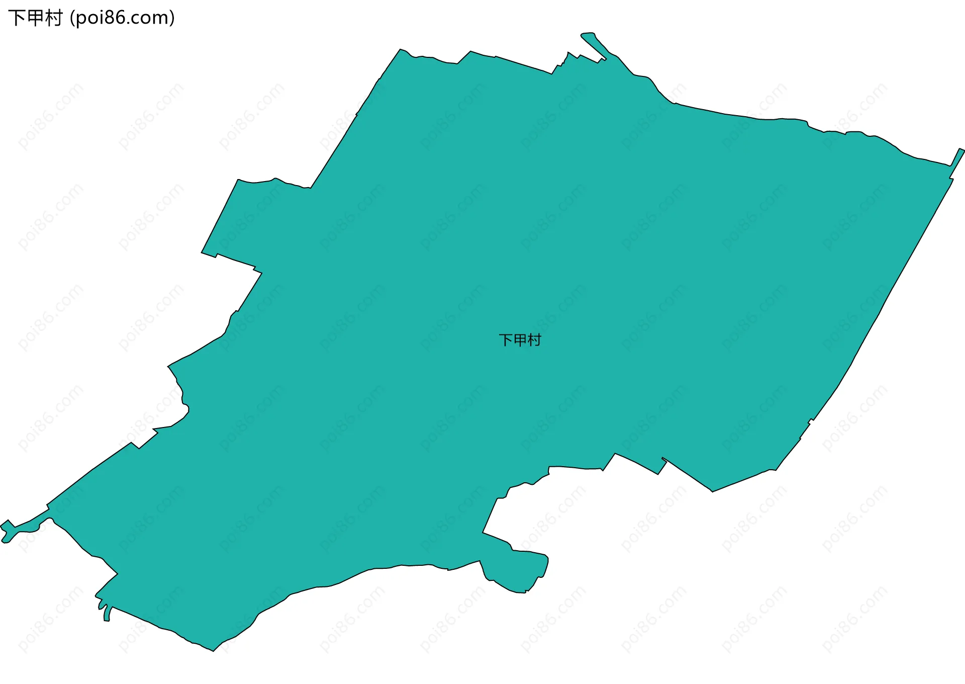 下甲村边界地图