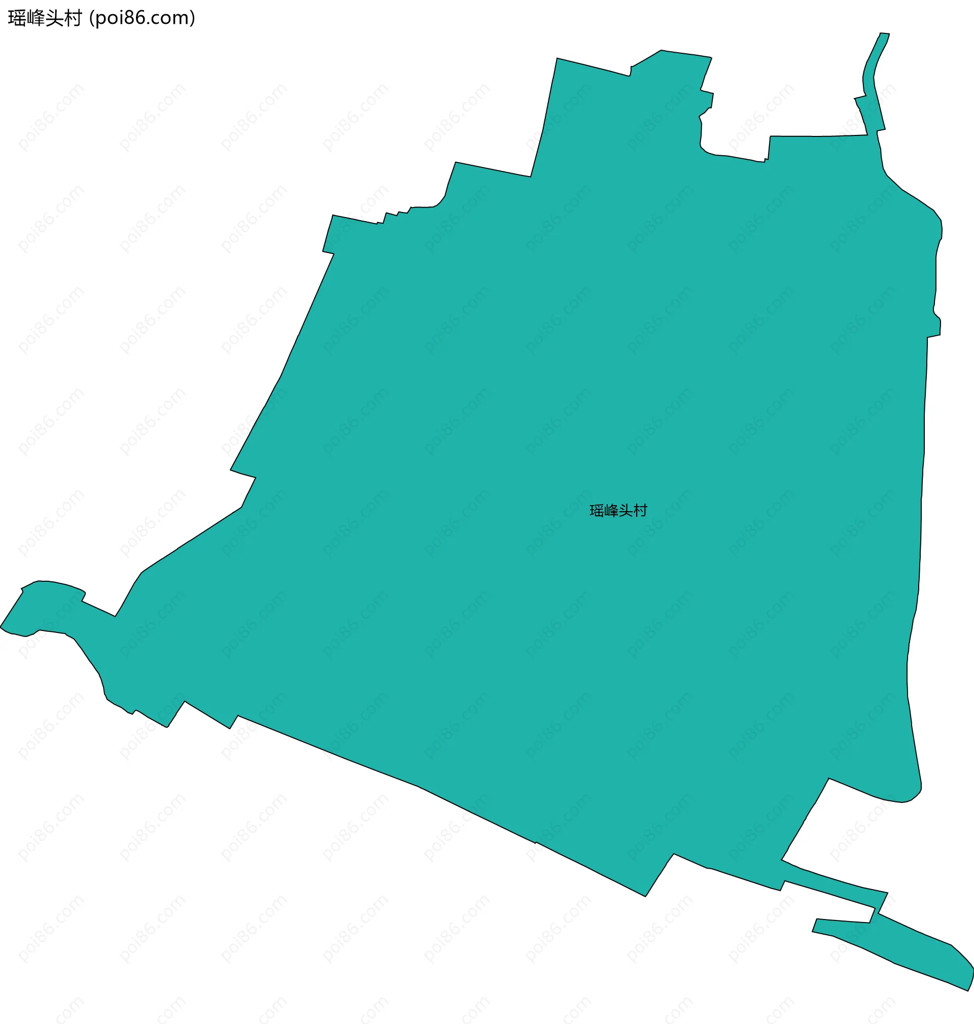 瑶峰头村边界地图