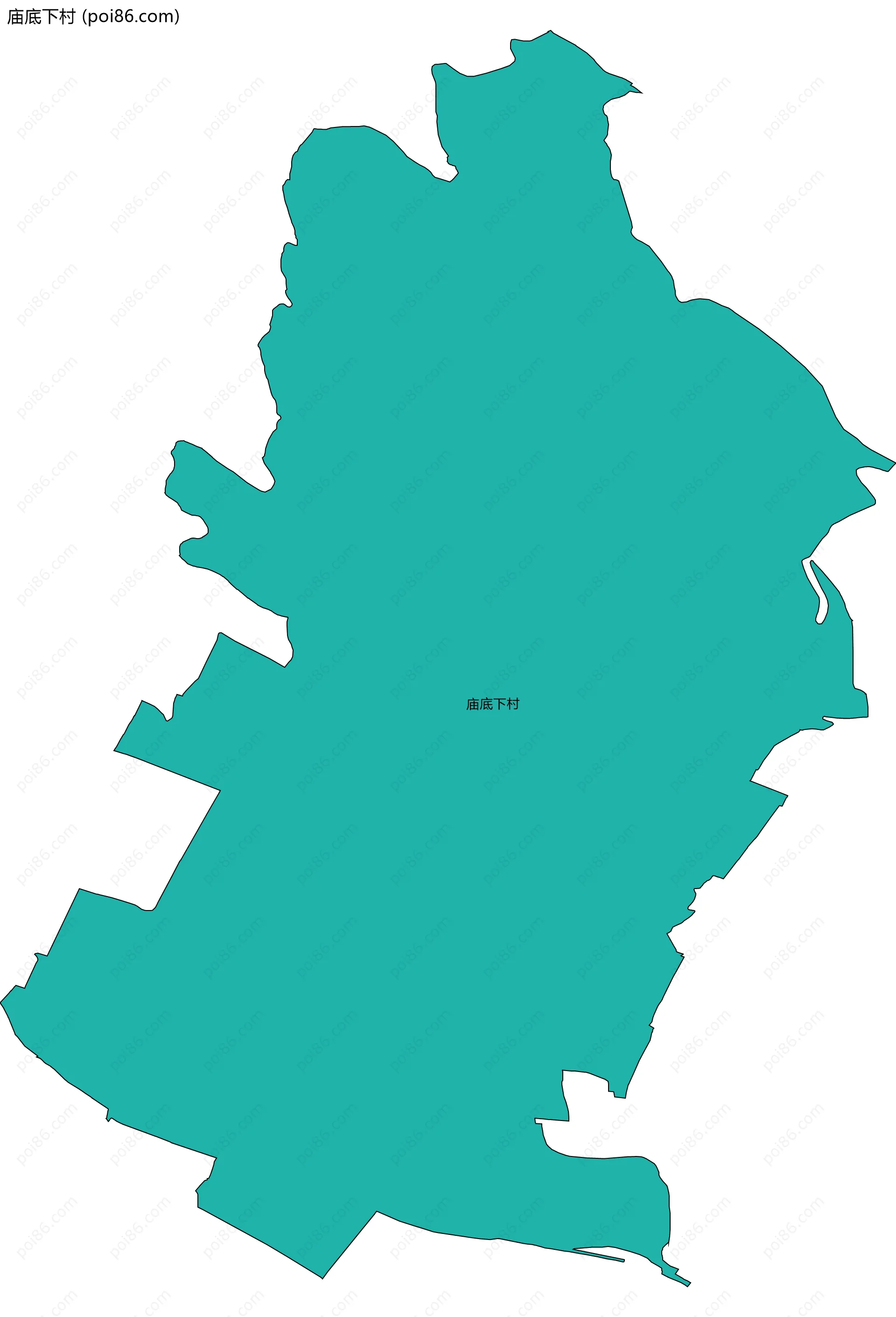 庙底下村边界地图