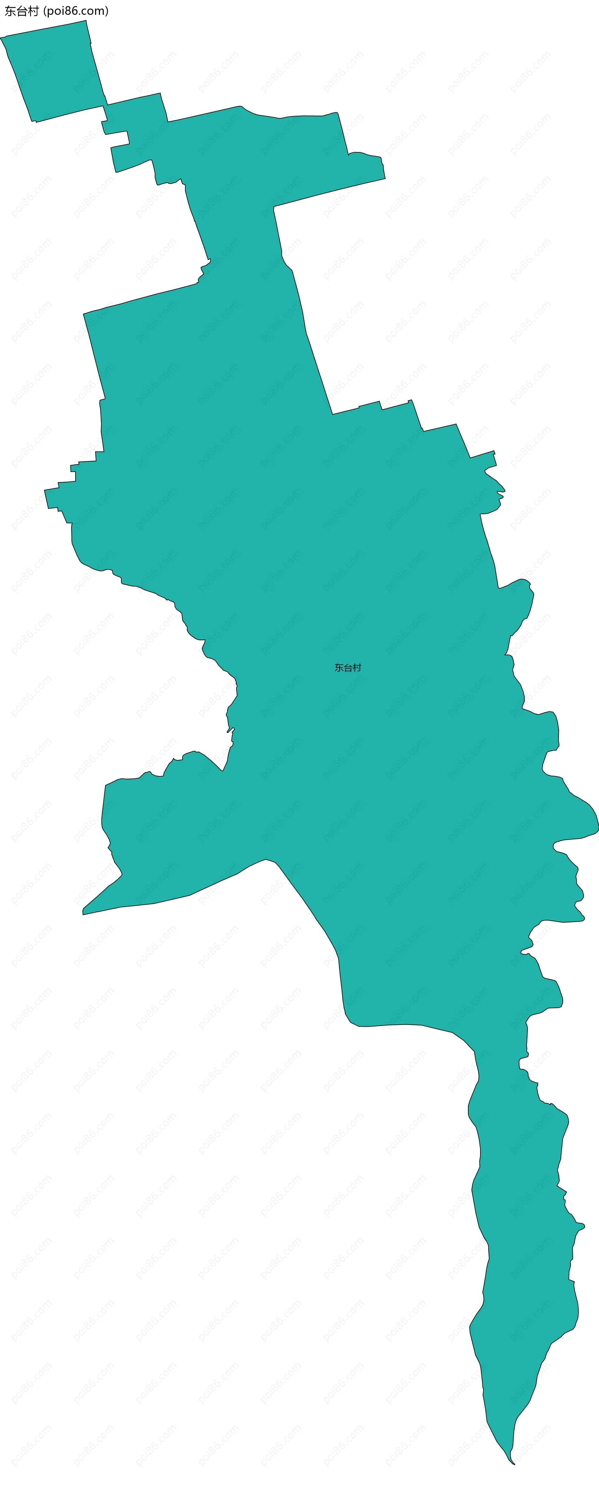 东台村边界地图