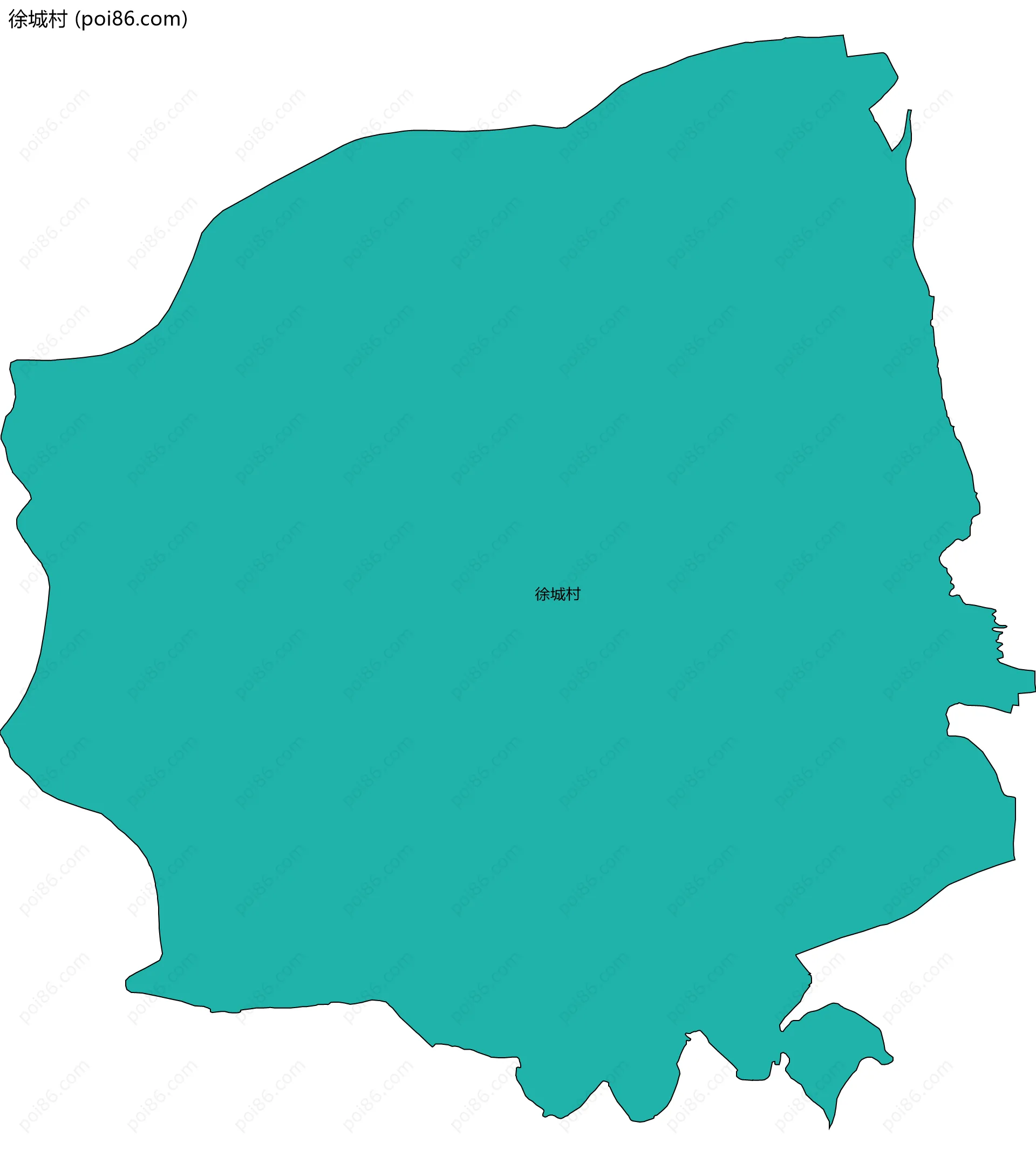 徐城村边界地图