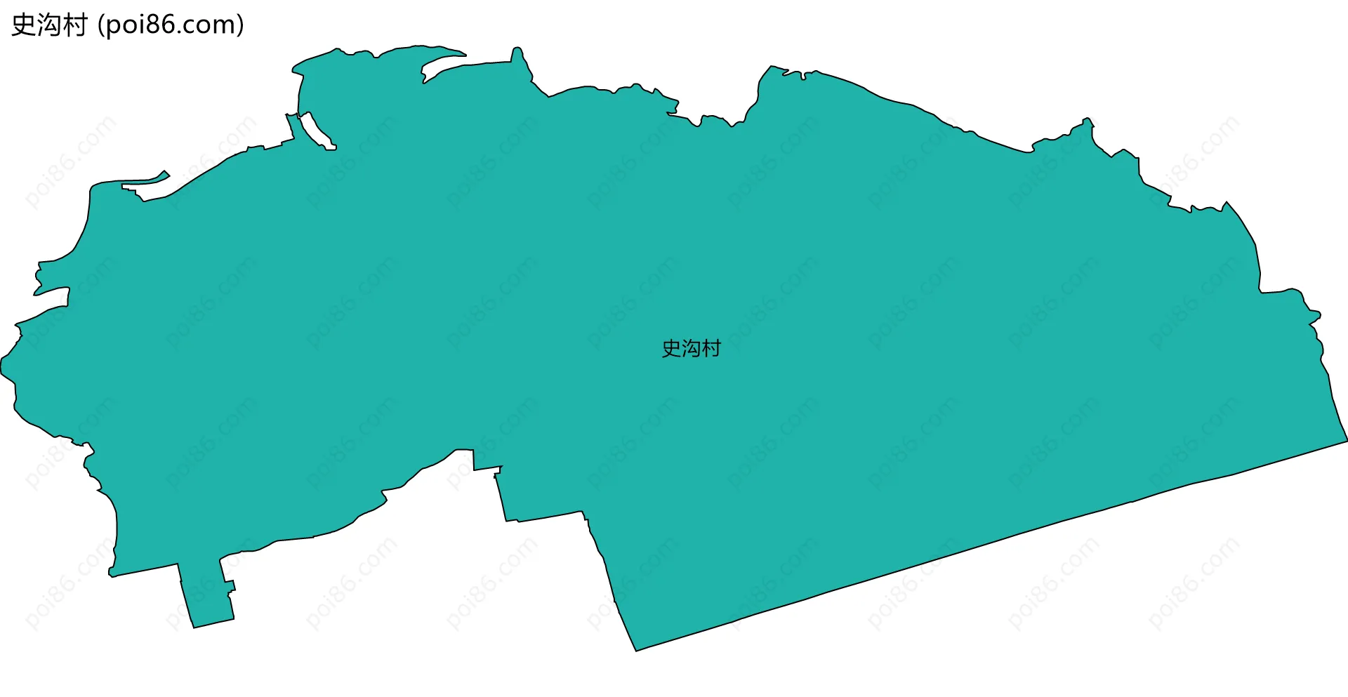 史沟村边界地图
