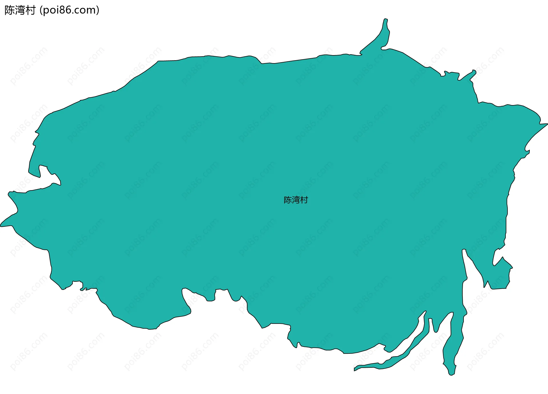 陈湾村边界地图
