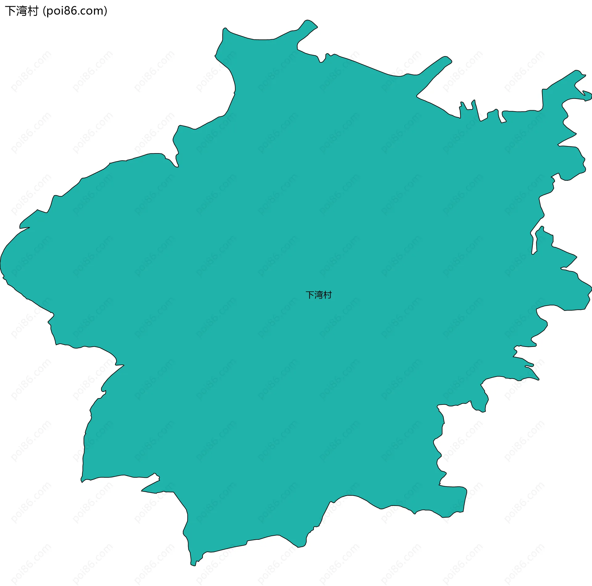 下湾村边界地图