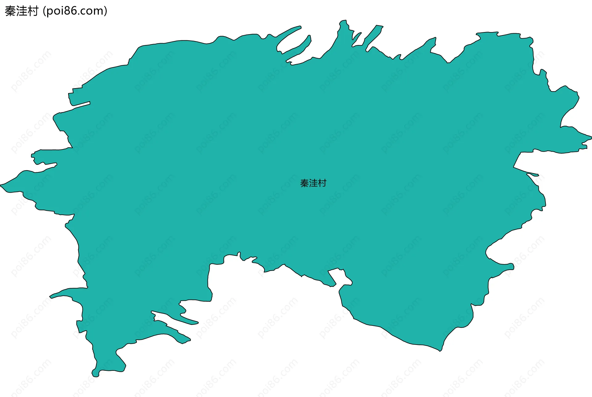 秦洼村边界地图