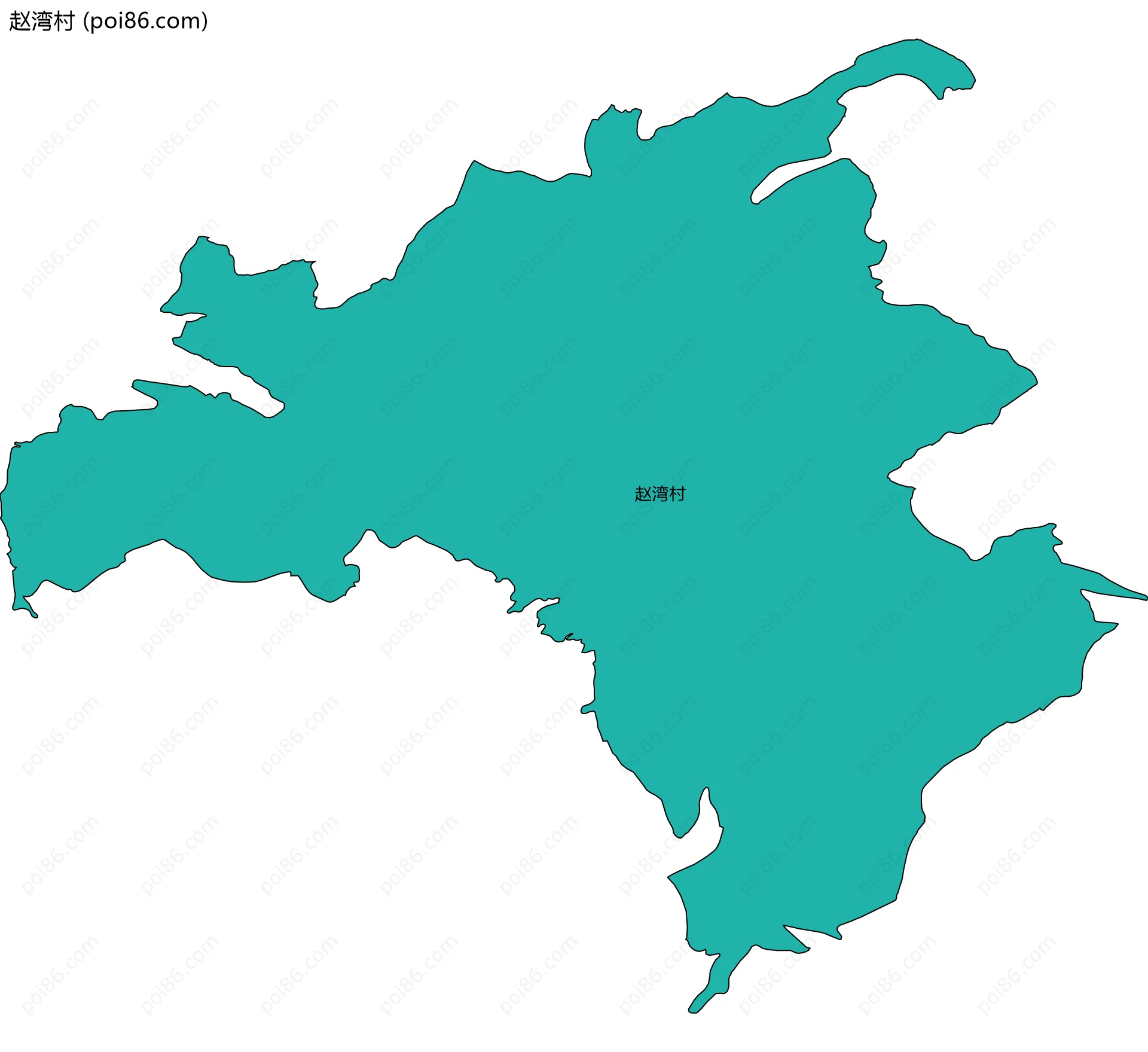 赵湾村边界地图