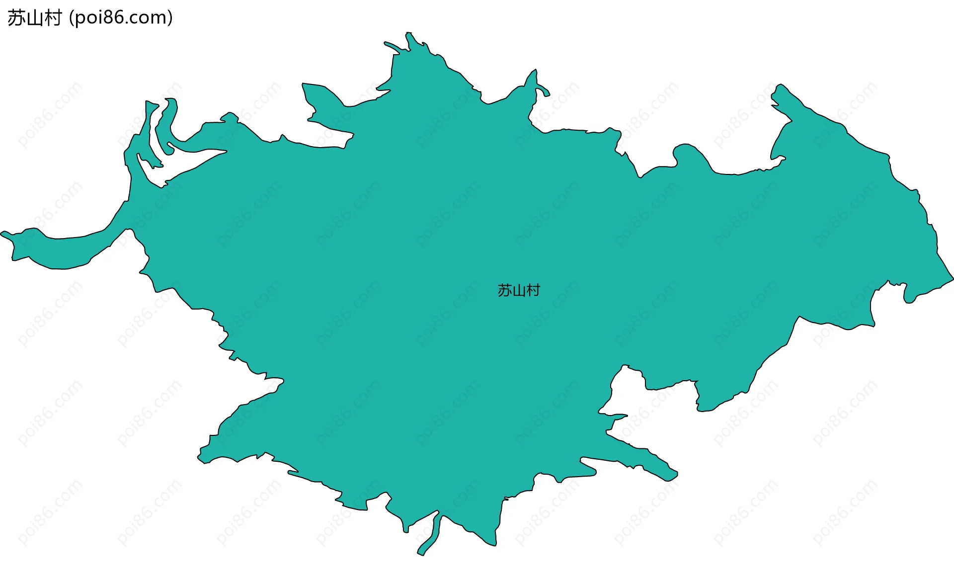 苏山村边界地图