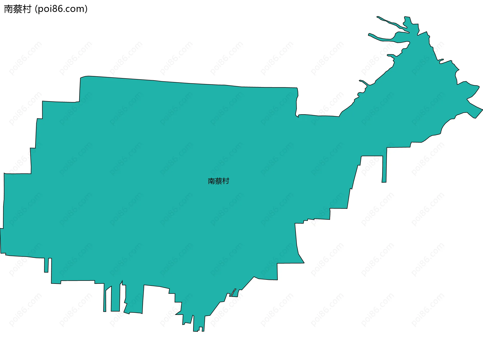 南蔡村边界地图