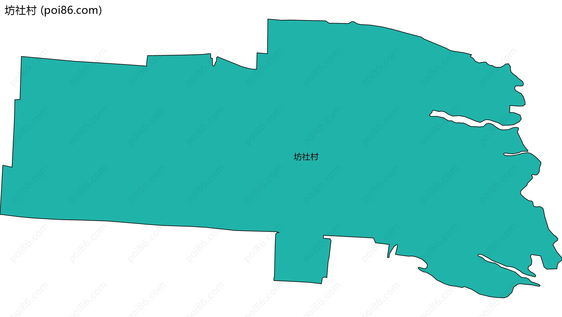 坊社村边界地图