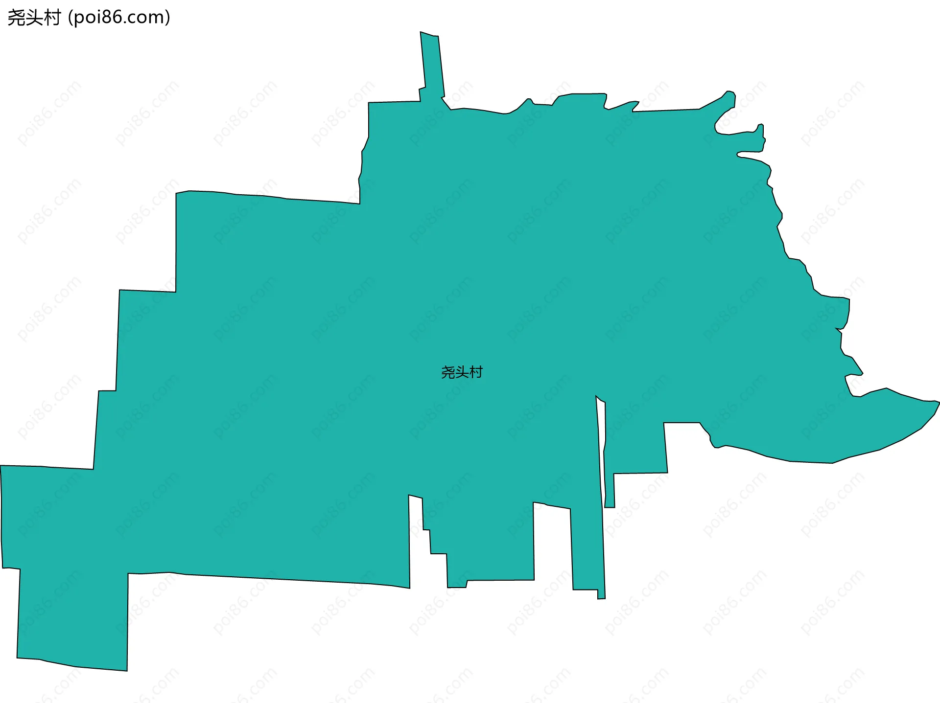 尧头村边界地图