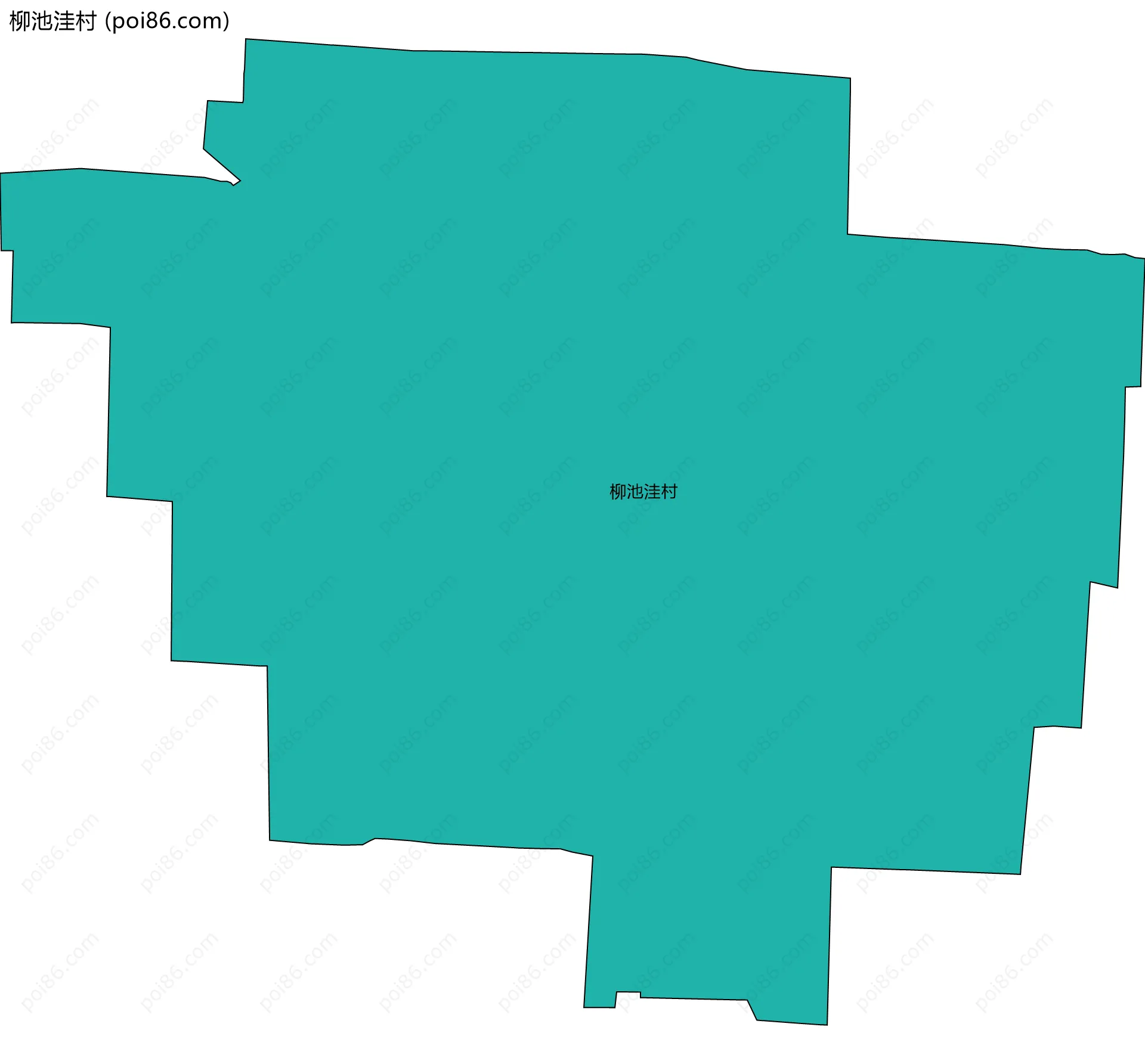 柳池洼村边界地图