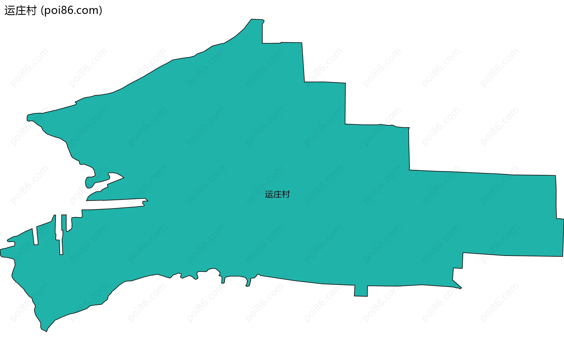 运庄村边界地图
