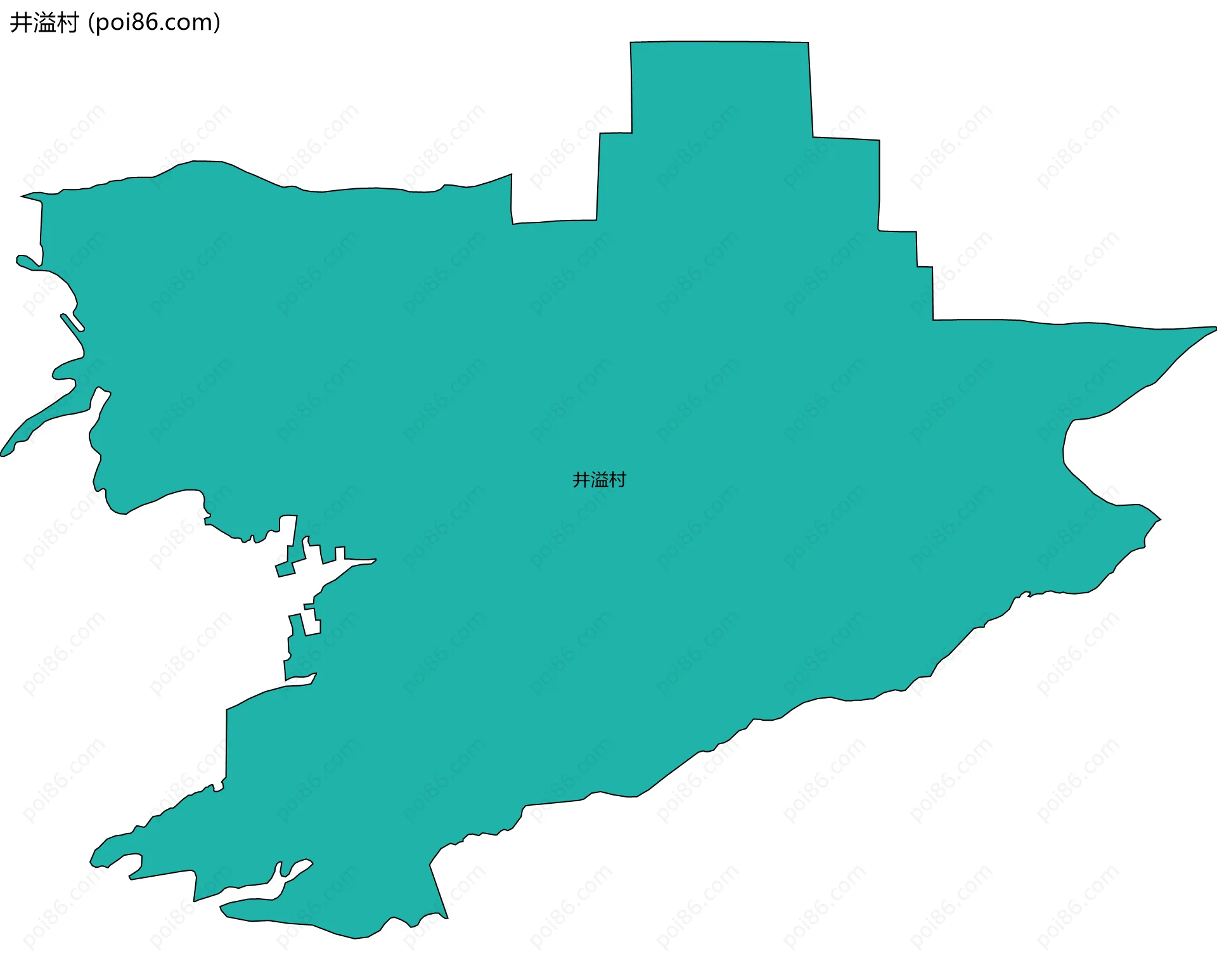 井溢村边界地图