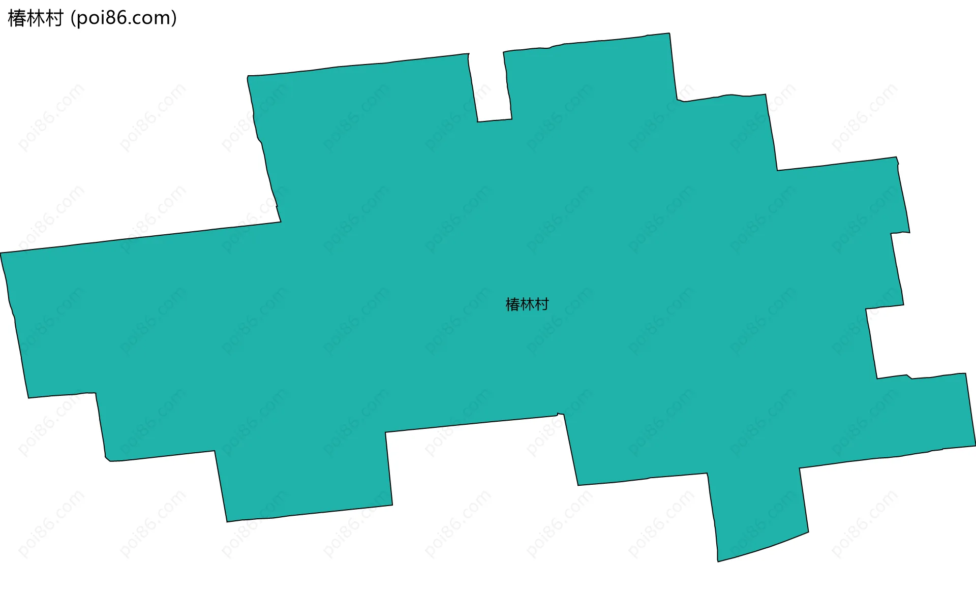 椿林村边界地图