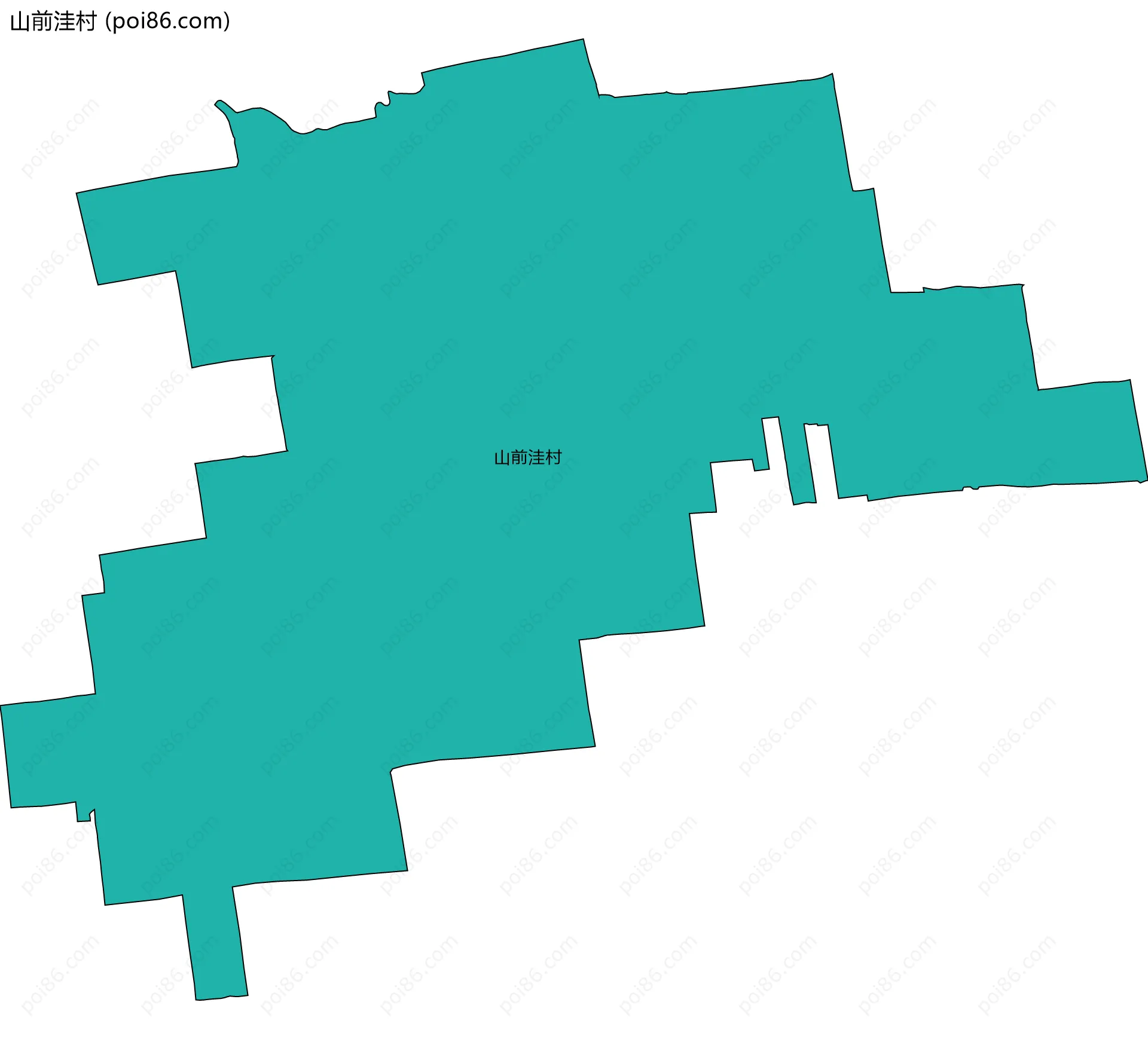 山前洼村边界地图