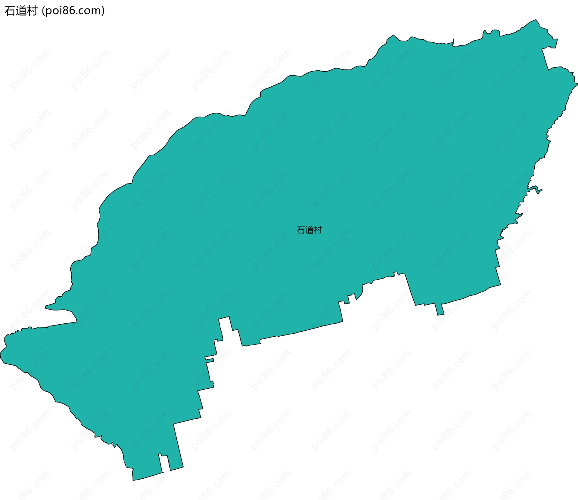 石道村边界地图