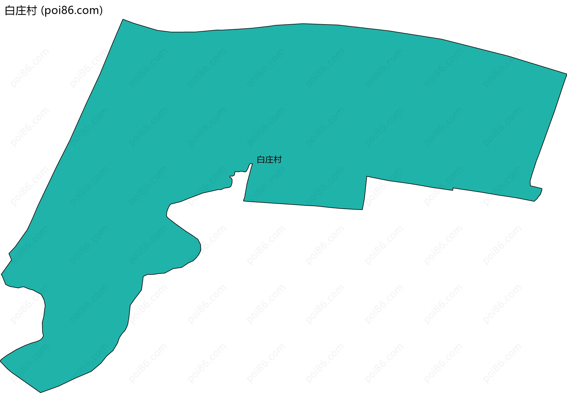 白庄村边界地图