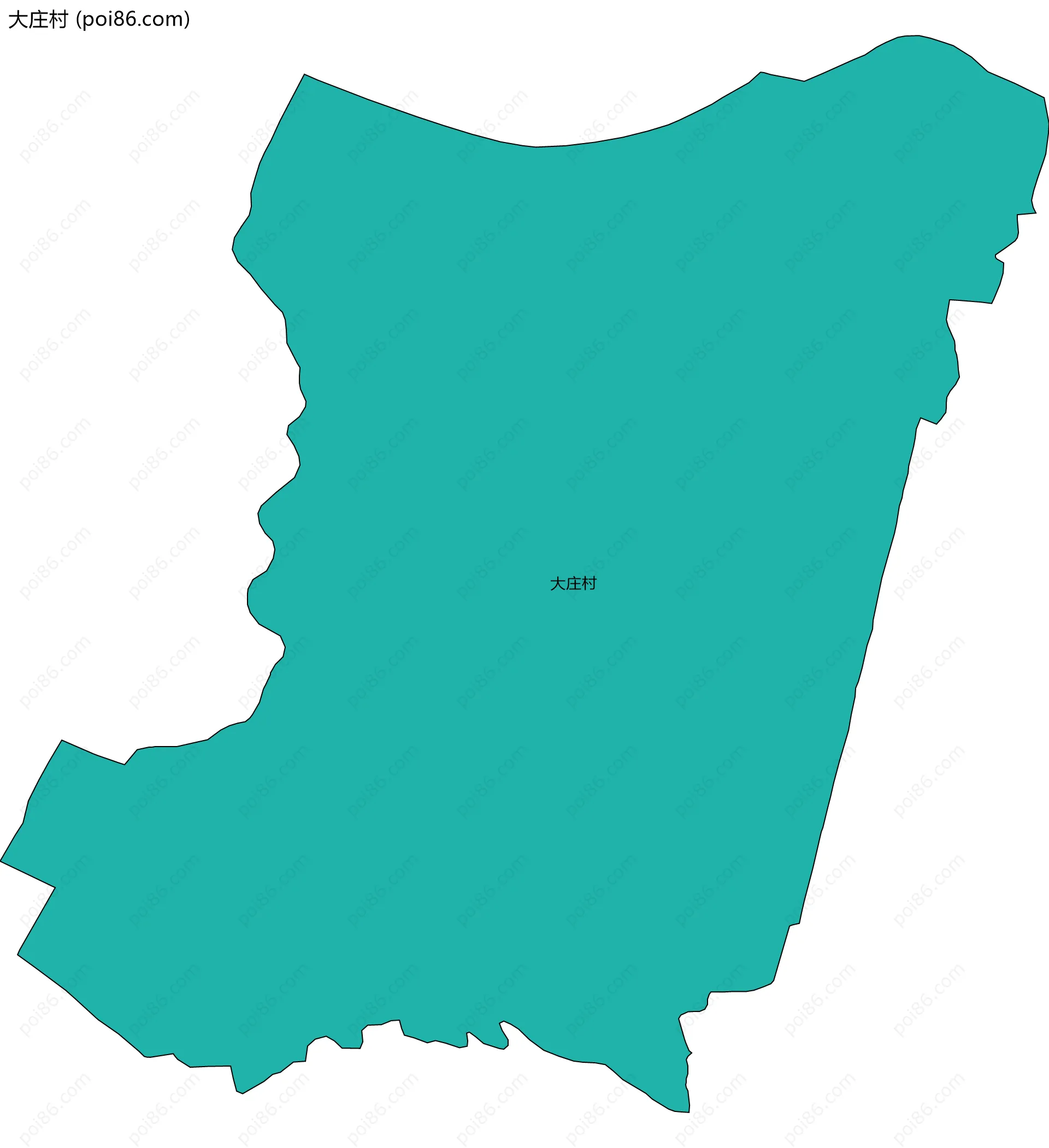 大庄村边界地图