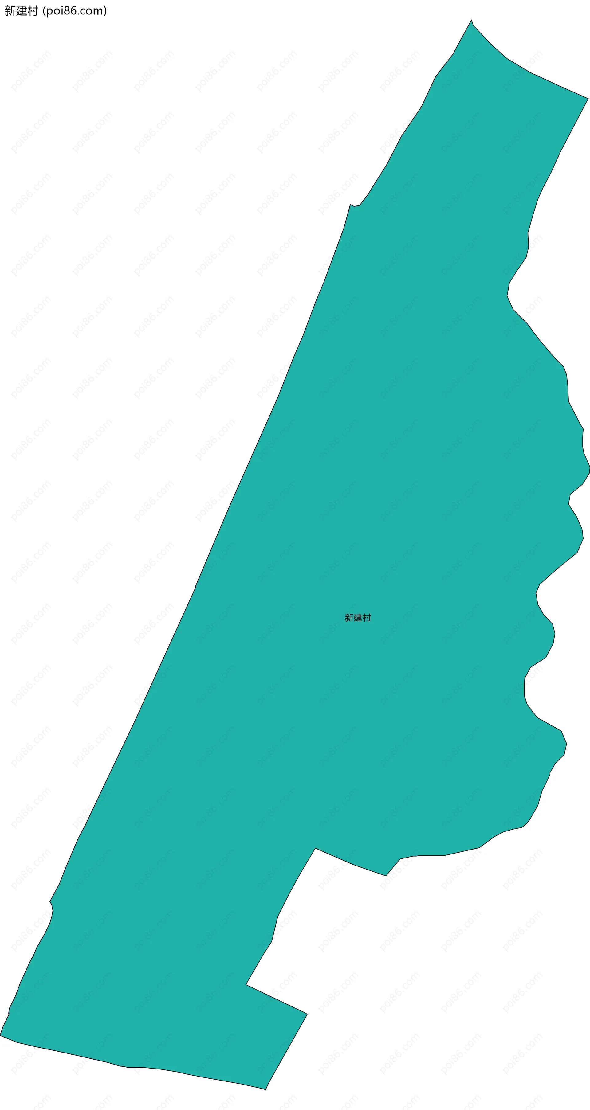 新建村边界地图
