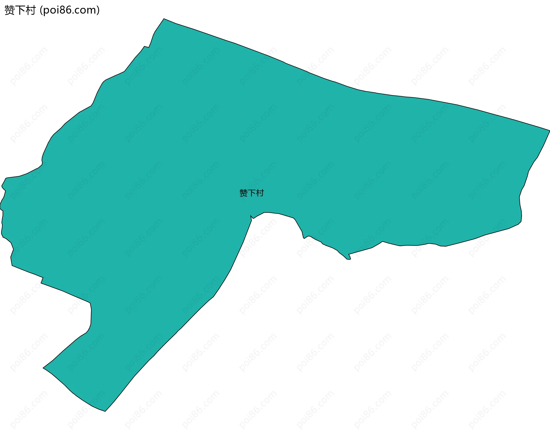 赞下村边界地图