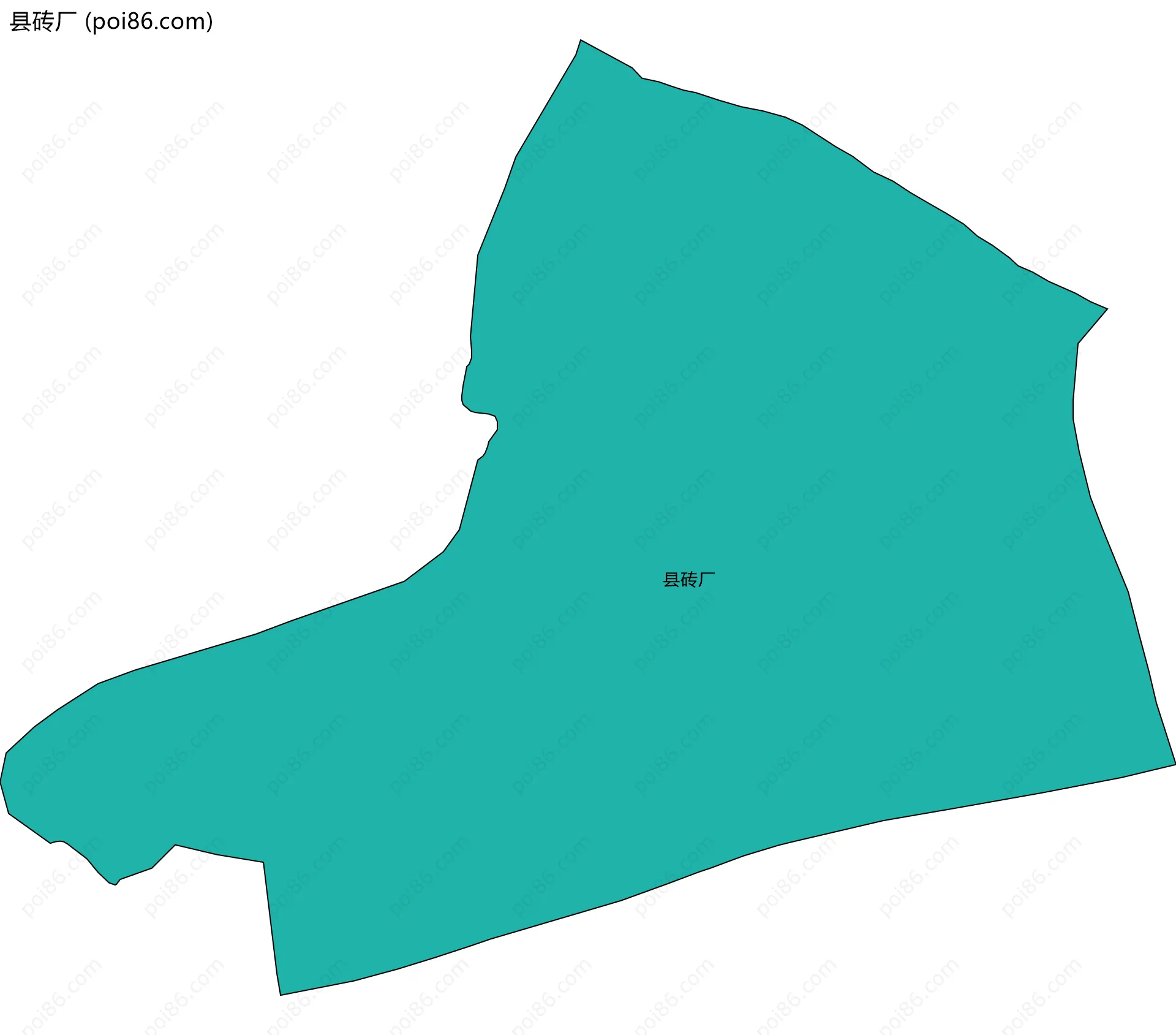县砖厂边界地图