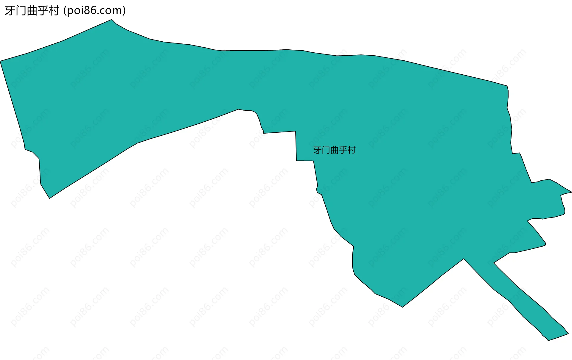 牙门曲乎村边界地图