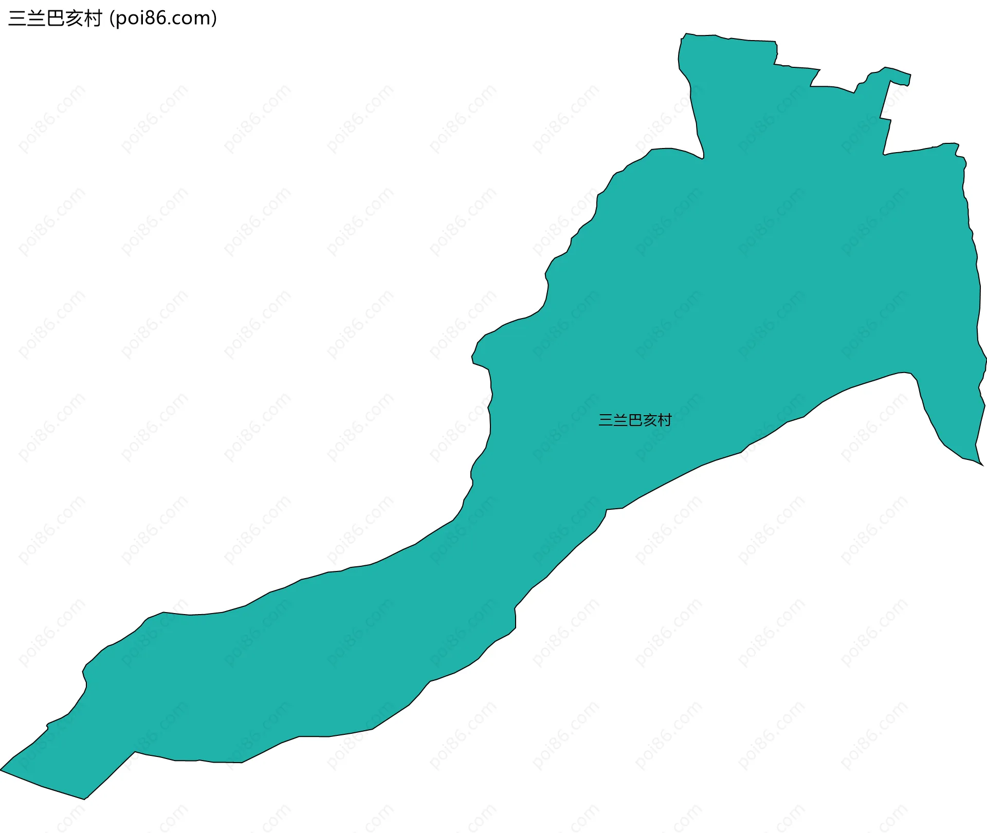 三兰巴亥村边界地图