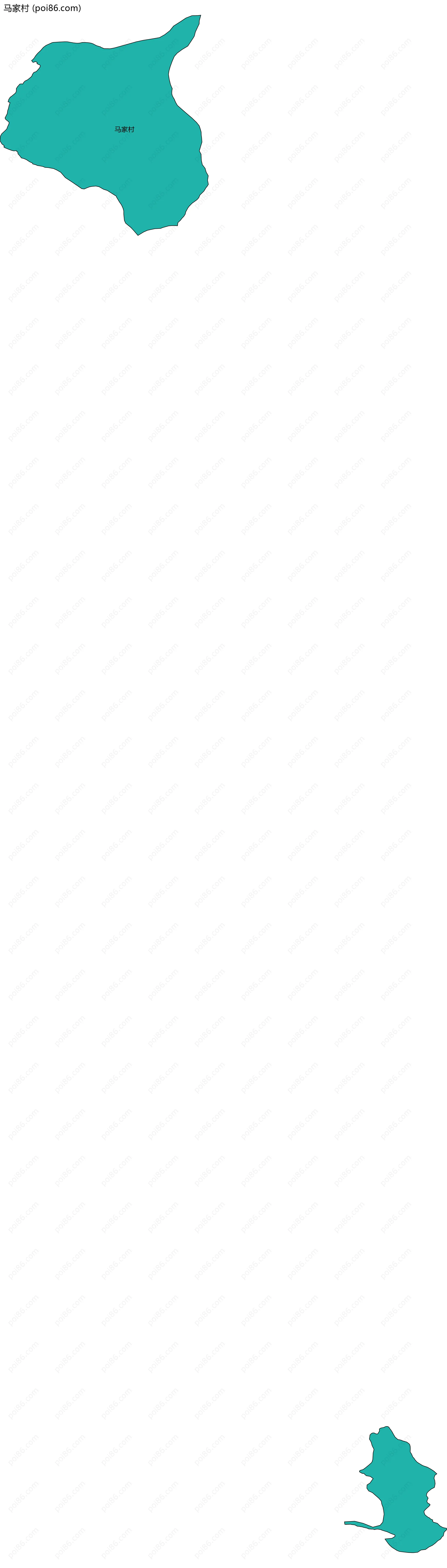 马家村边界地图