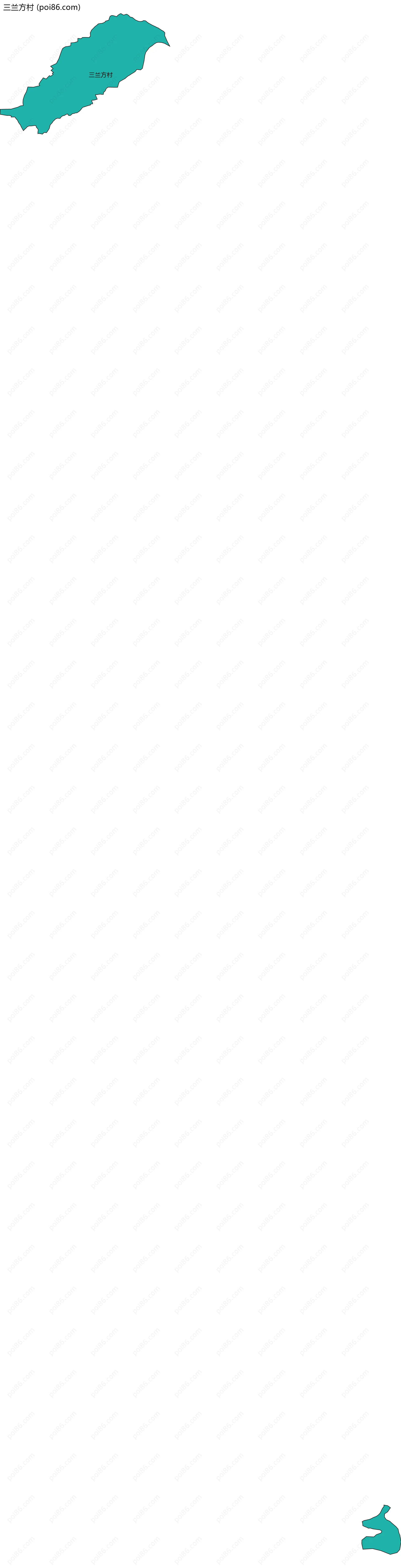三兰方村边界地图