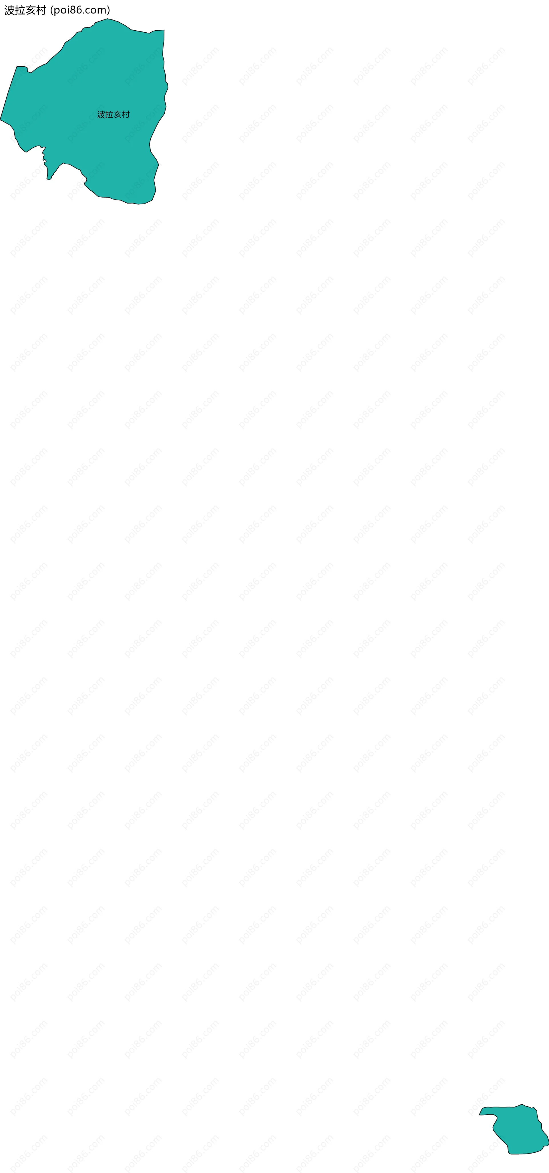 波拉亥村边界地图