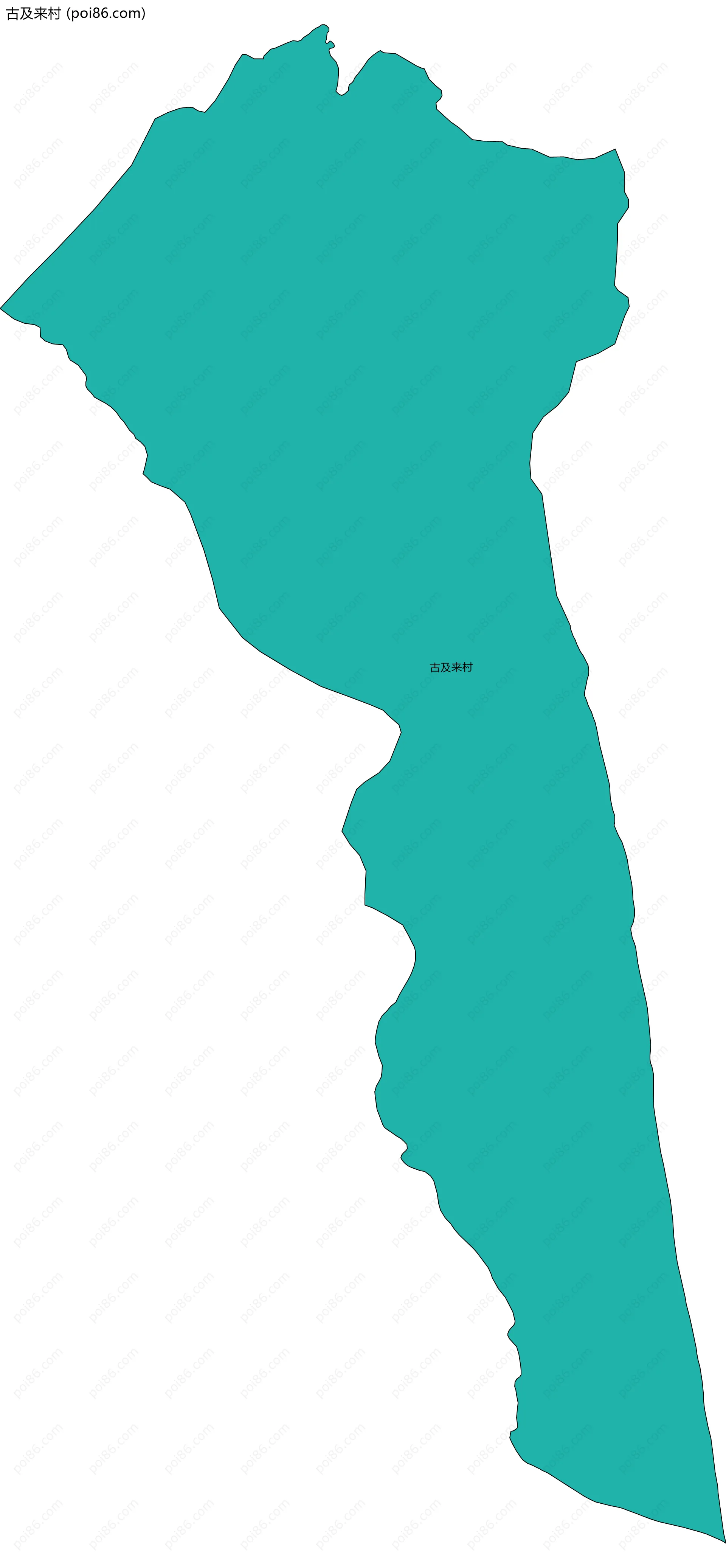 古及来村边界地图