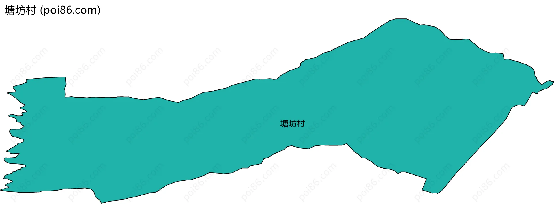 塘坊村边界地图