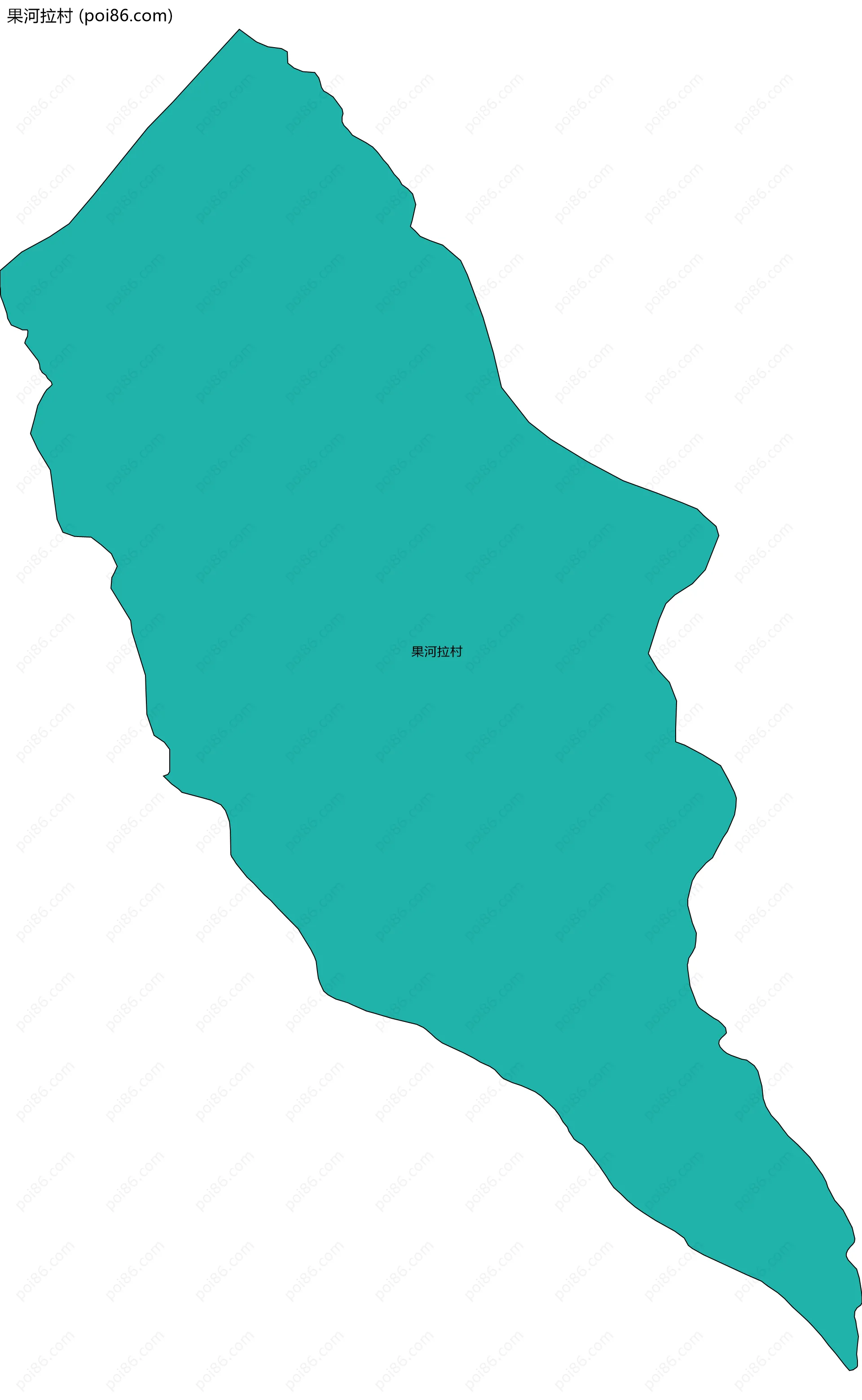 果河拉村边界地图