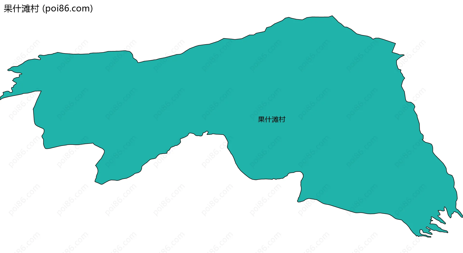 果什滩村边界地图