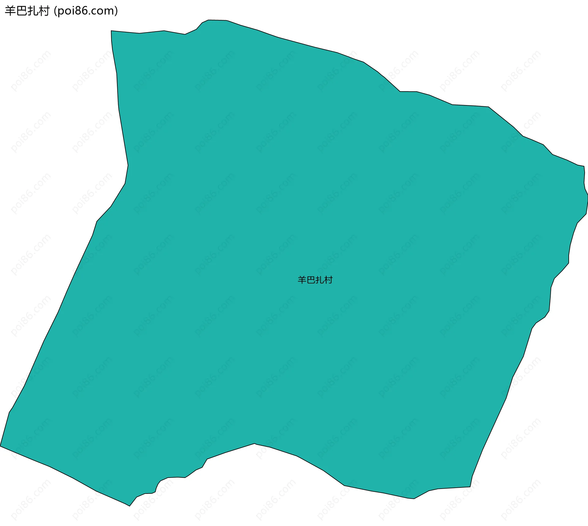 羊巴扎村边界地图