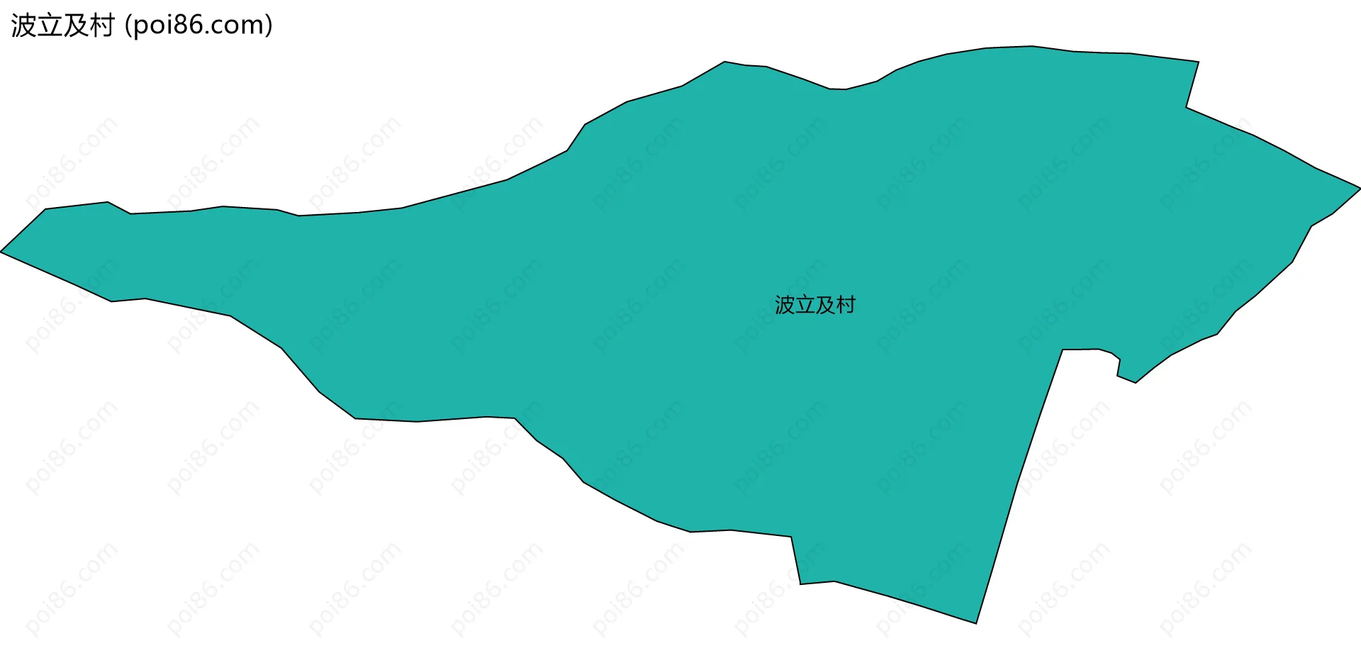 波立及村边界地图