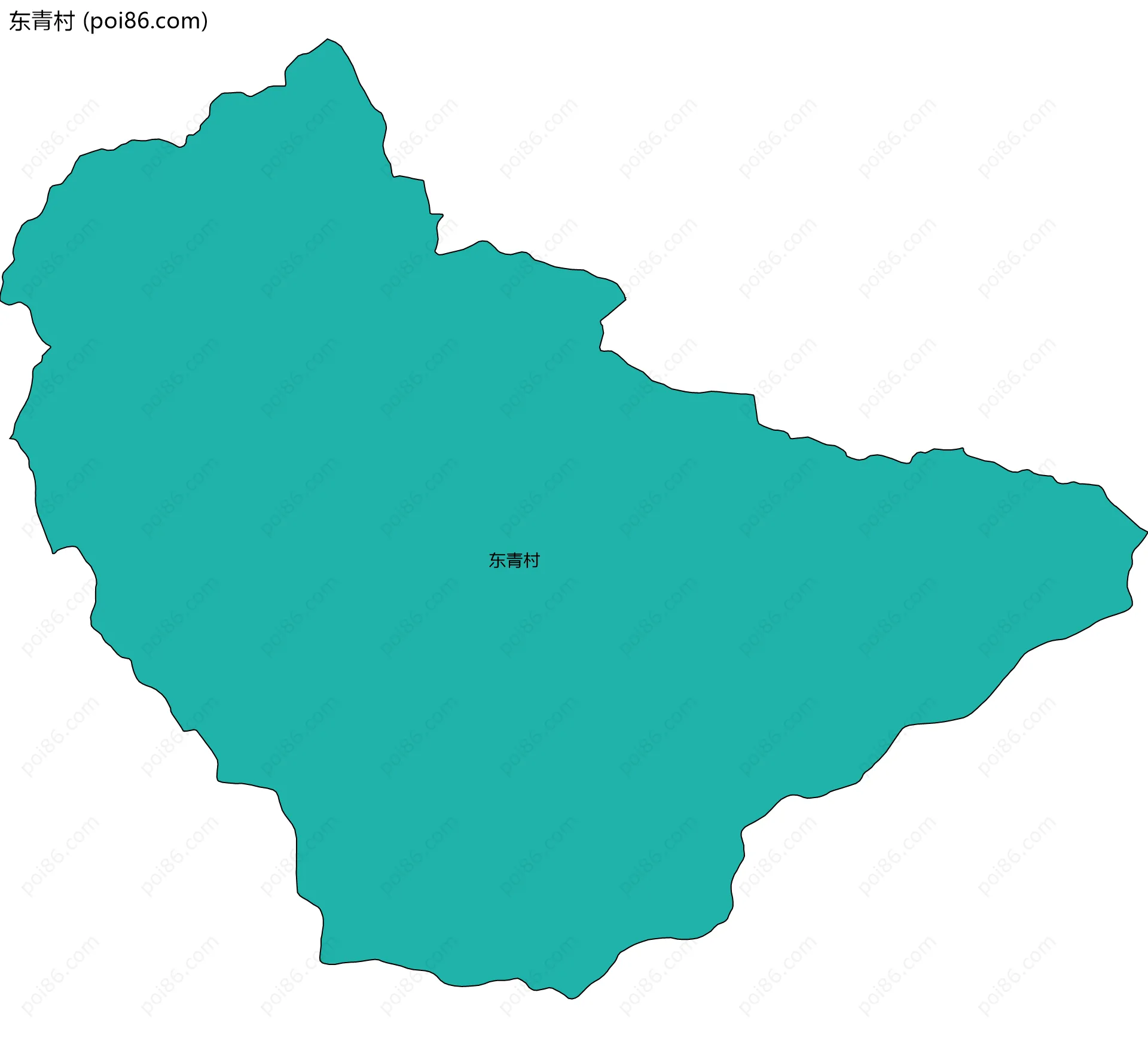 东青村边界地图