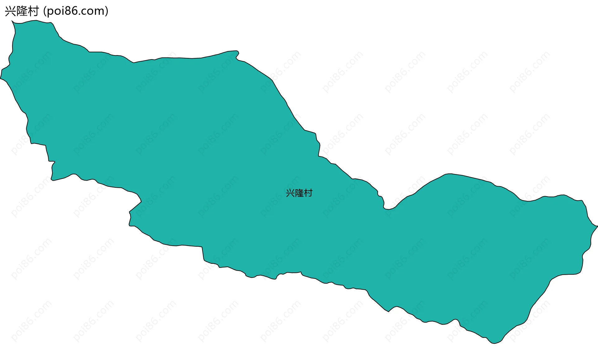 兴隆村边界地图