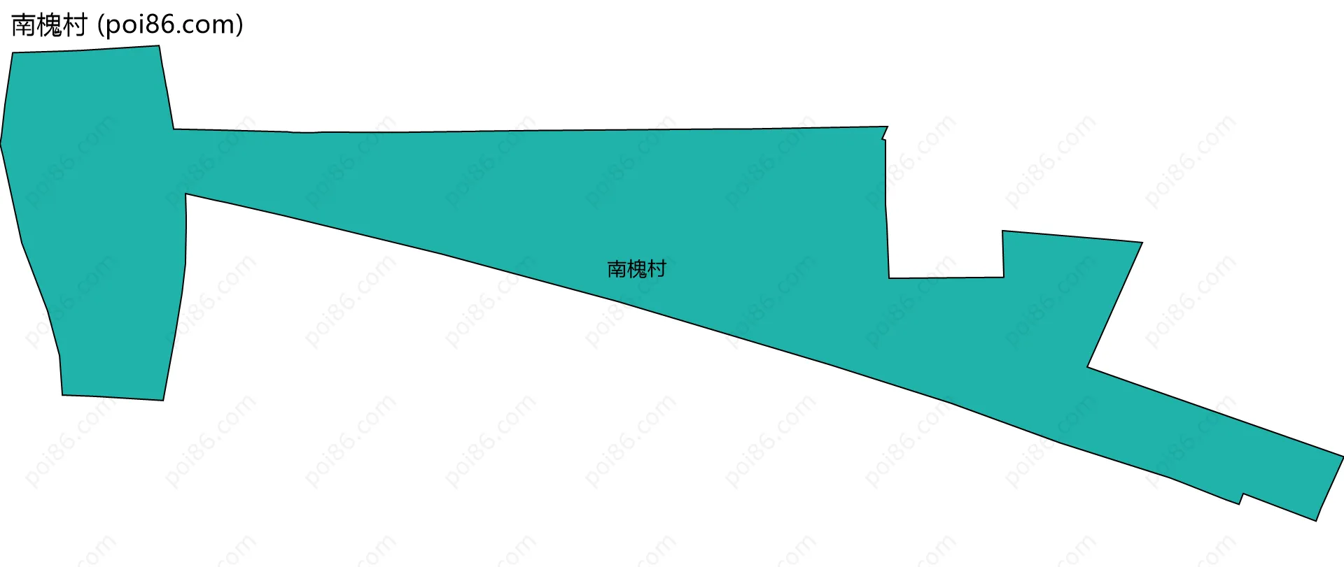 南槐村边界地图