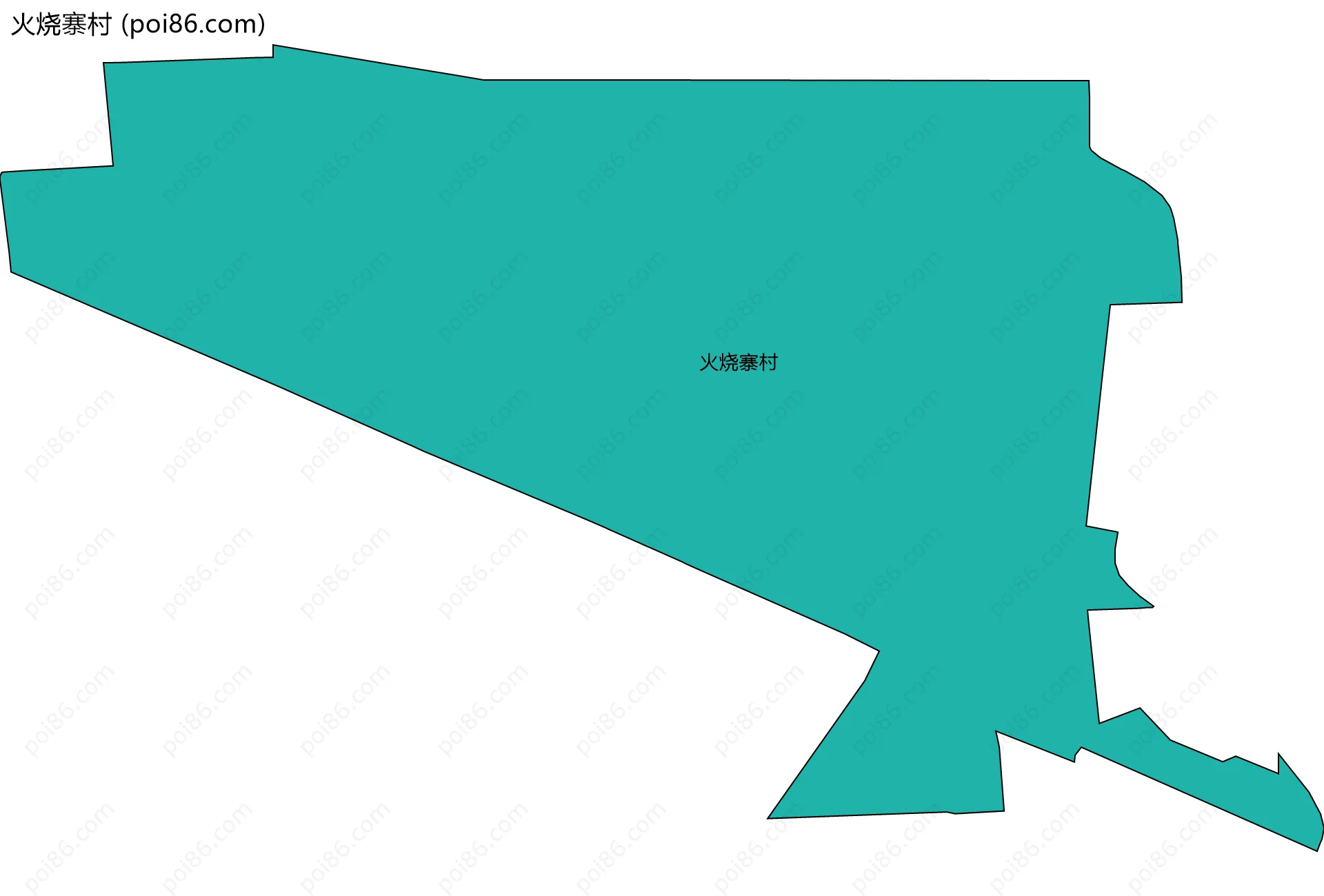 火烧寨村边界地图