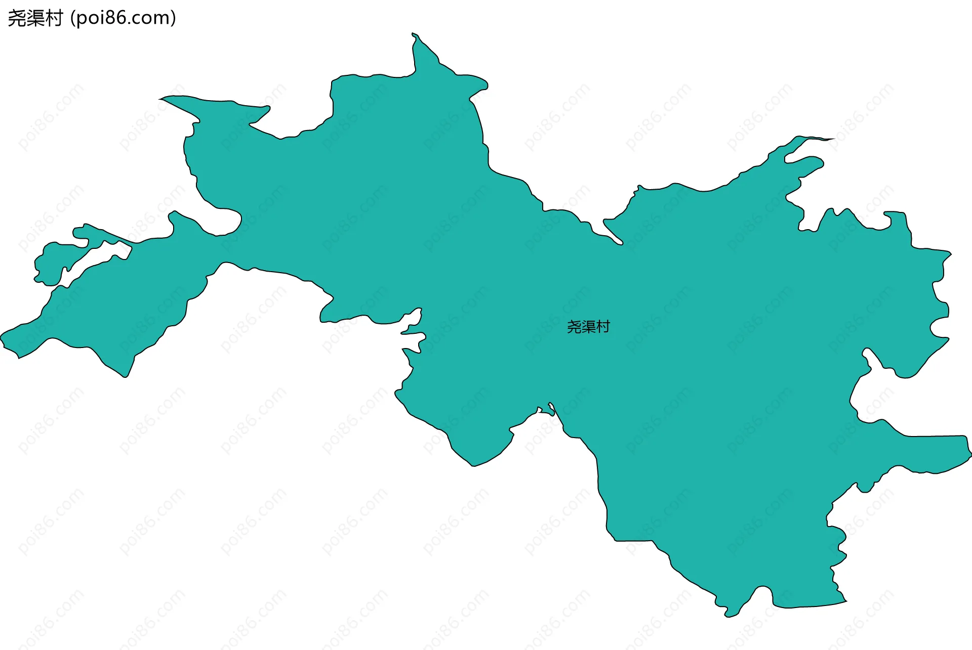 尧渠村边界地图