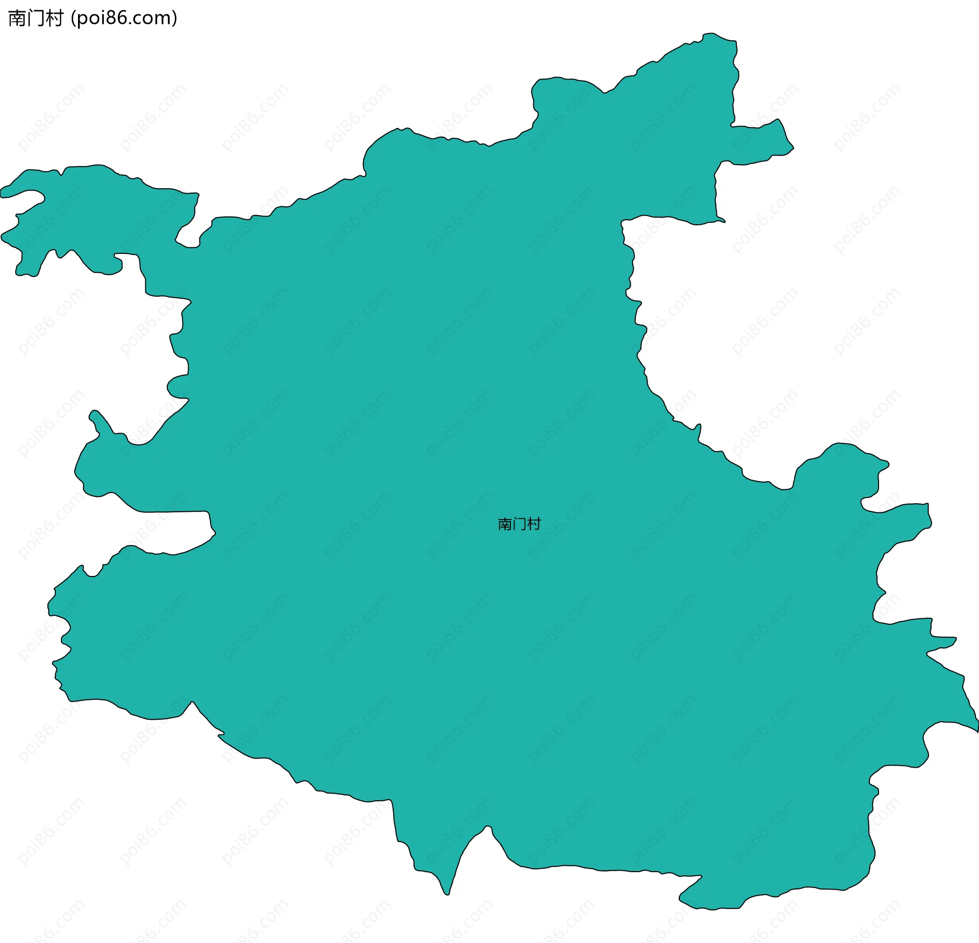 南门村边界地图