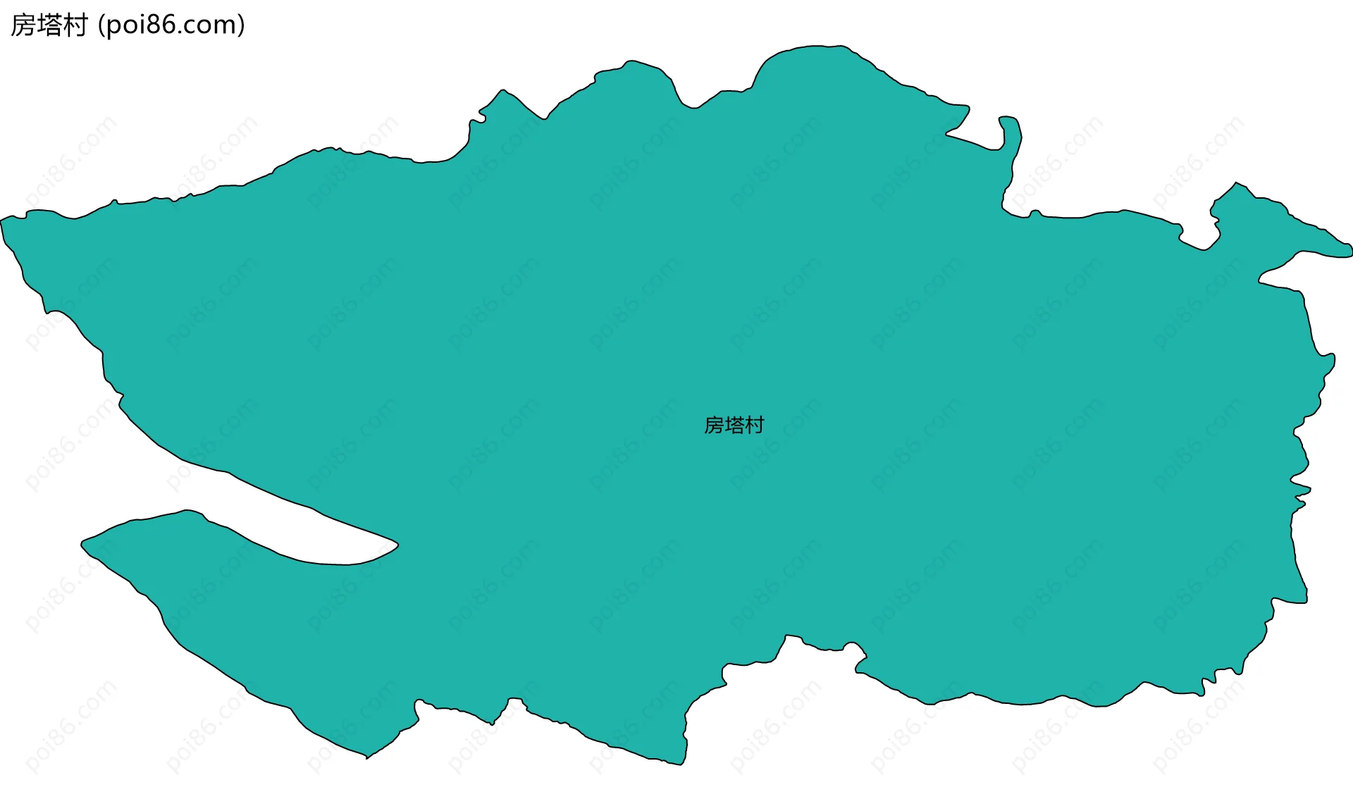 房塔村边界地图